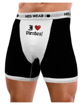 I Heart Pirates Mens Boxer Brief Underwear