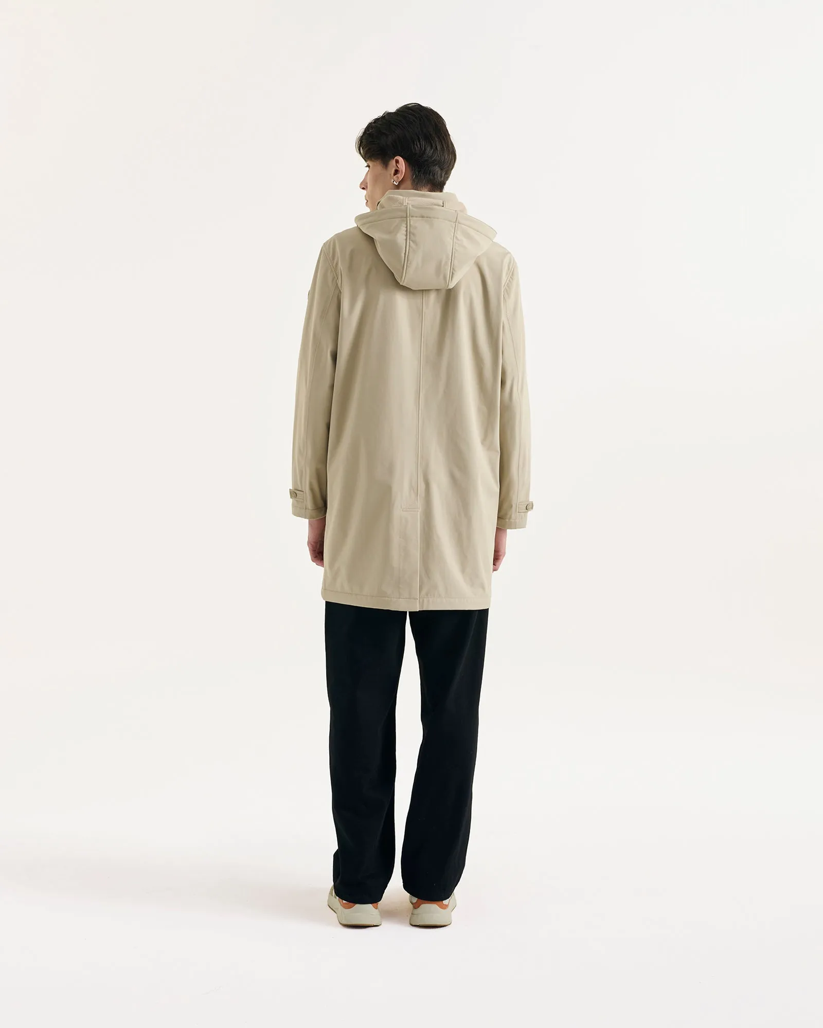 Imperméable à capuche amovible Beige Athenes 2.0