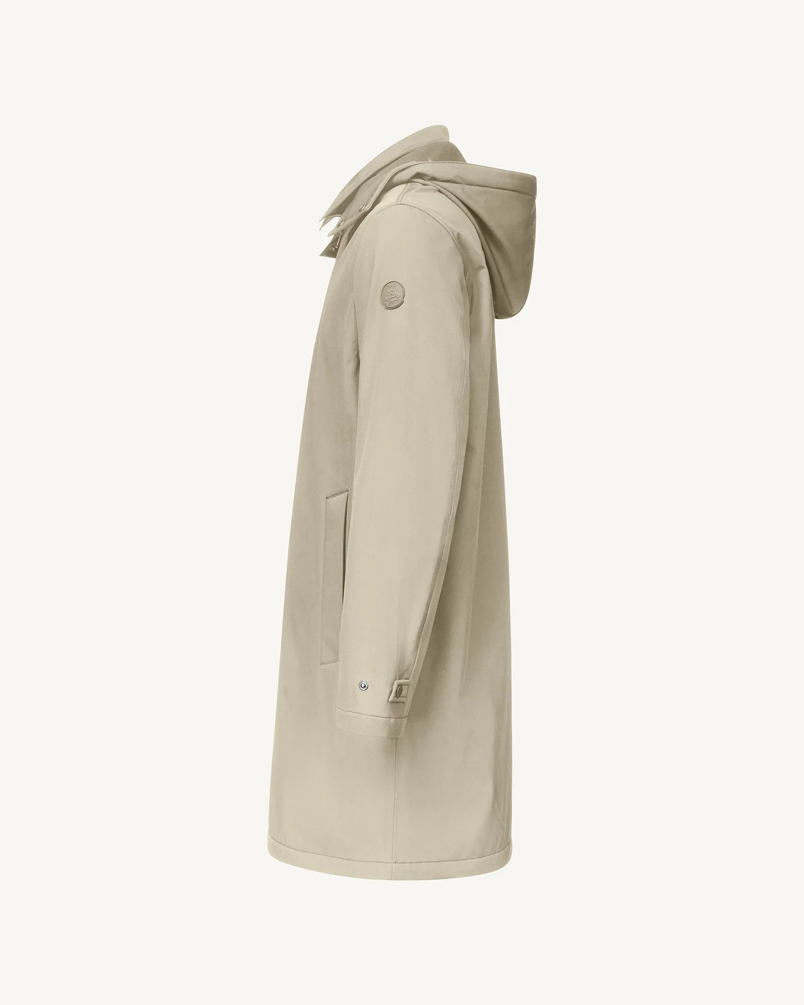 Imperméable à capuche amovible Beige Athenes 2.0