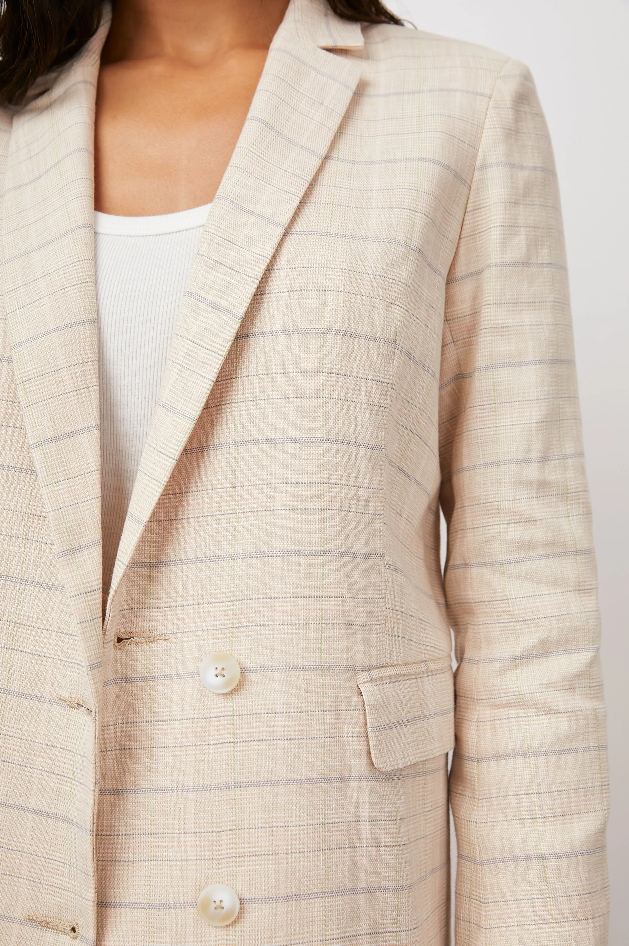 JAC BLAZER - SAND CHECK