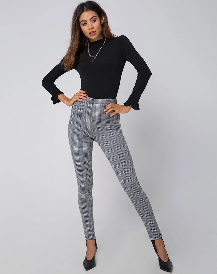 Jada Trouser in Charles Check Grey