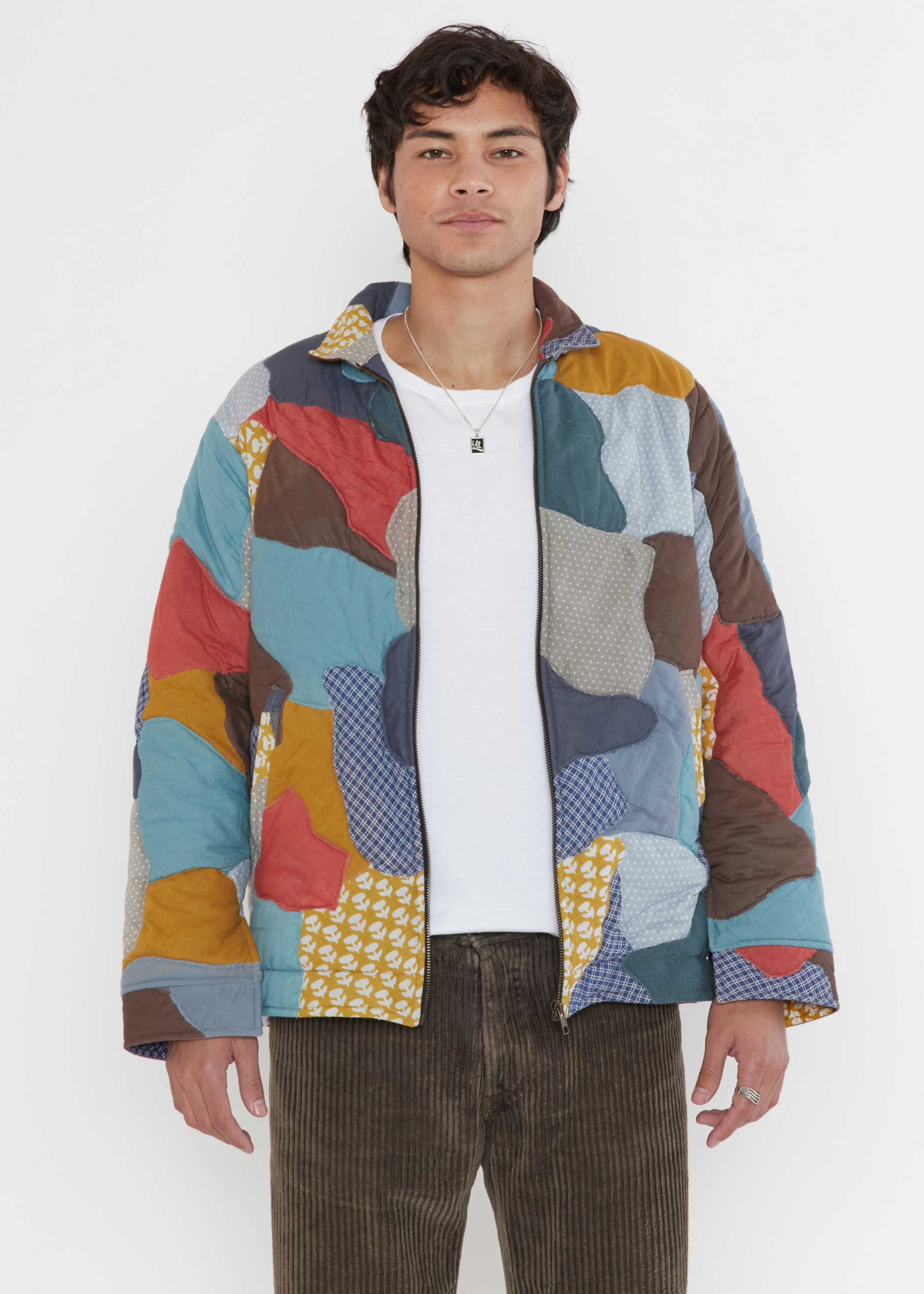 Jasmeet Quilted Patchwork Jacket