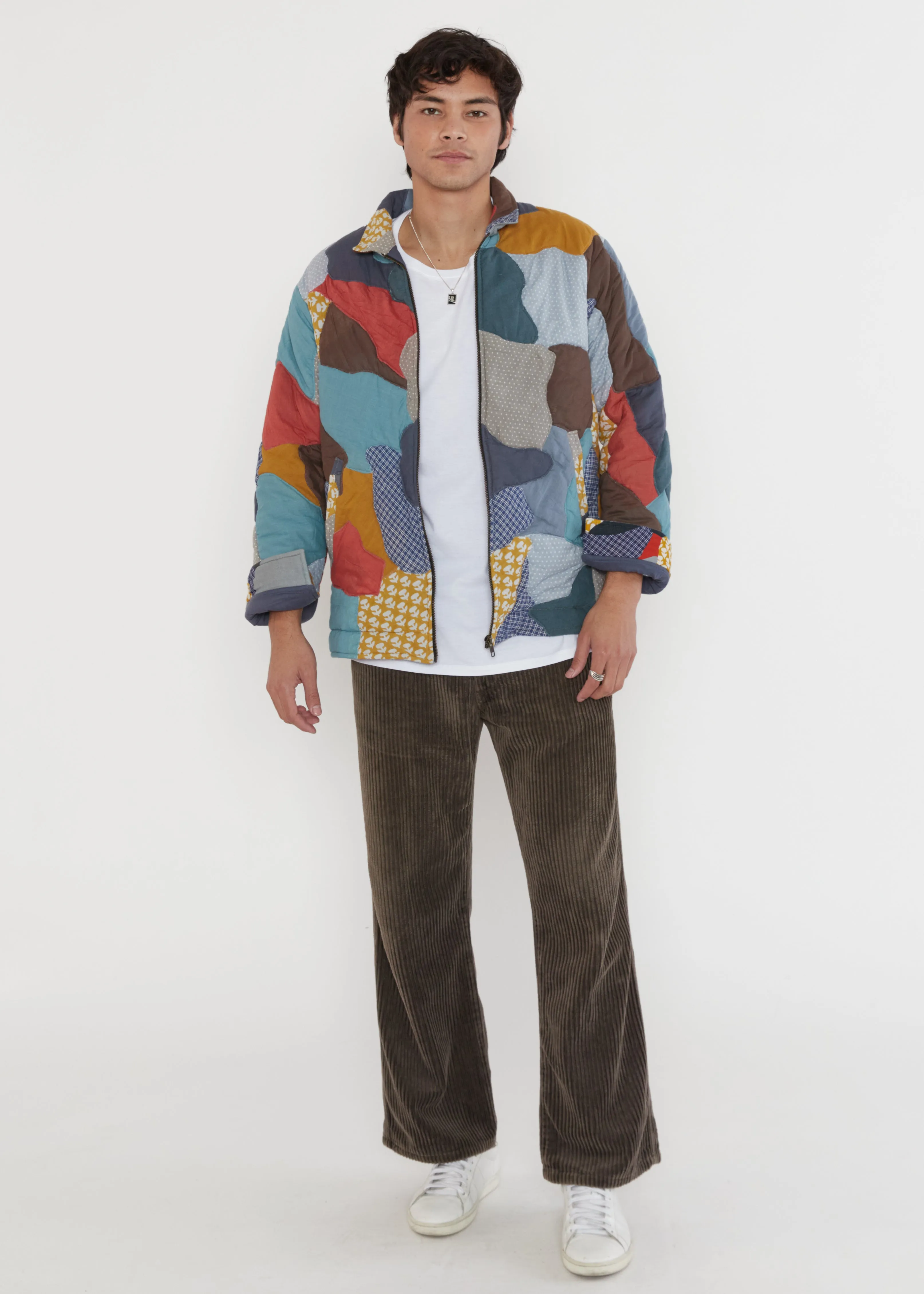 Jasmeet Quilted Patchwork Jacket