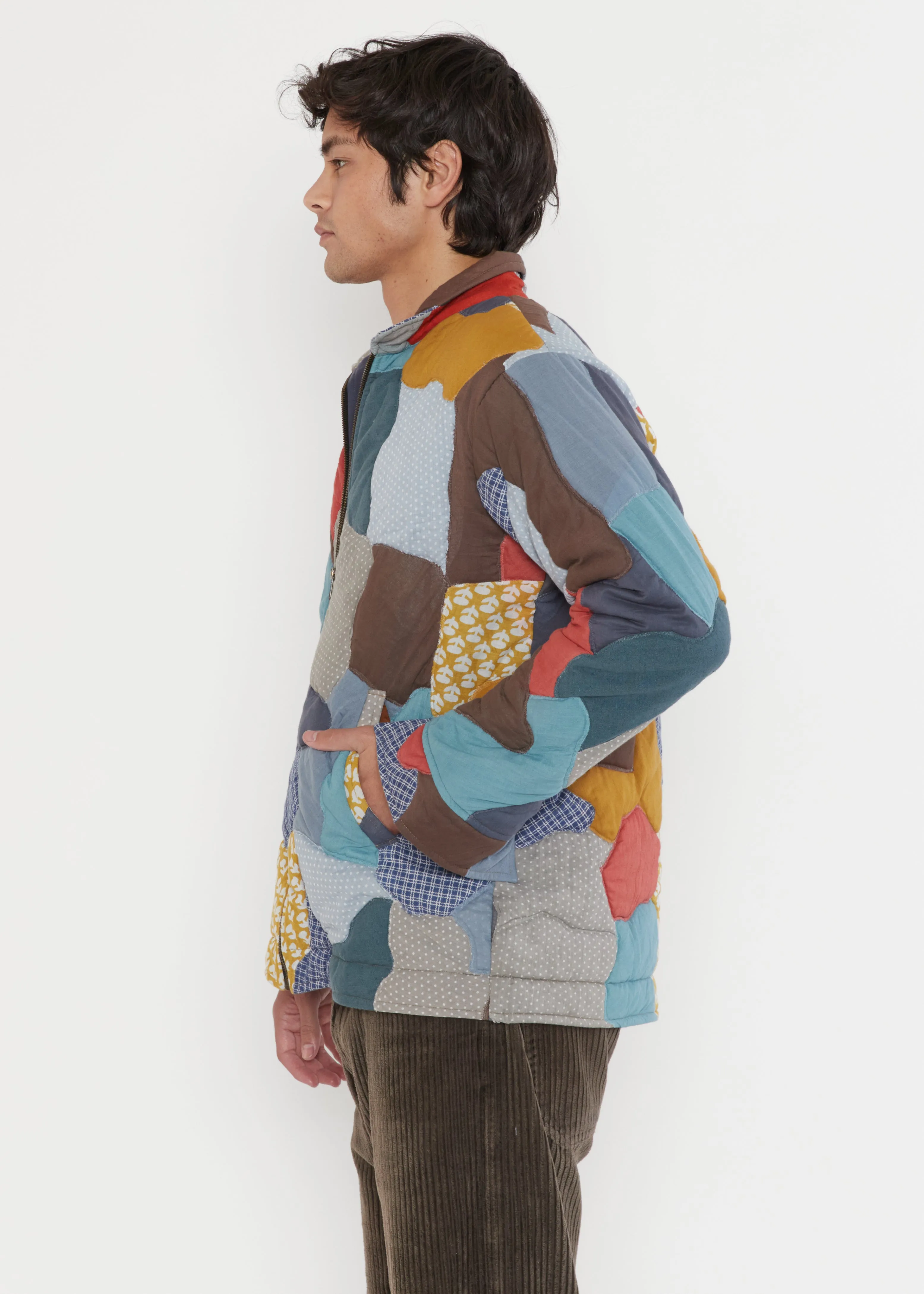 Jasmeet Quilted Patchwork Jacket