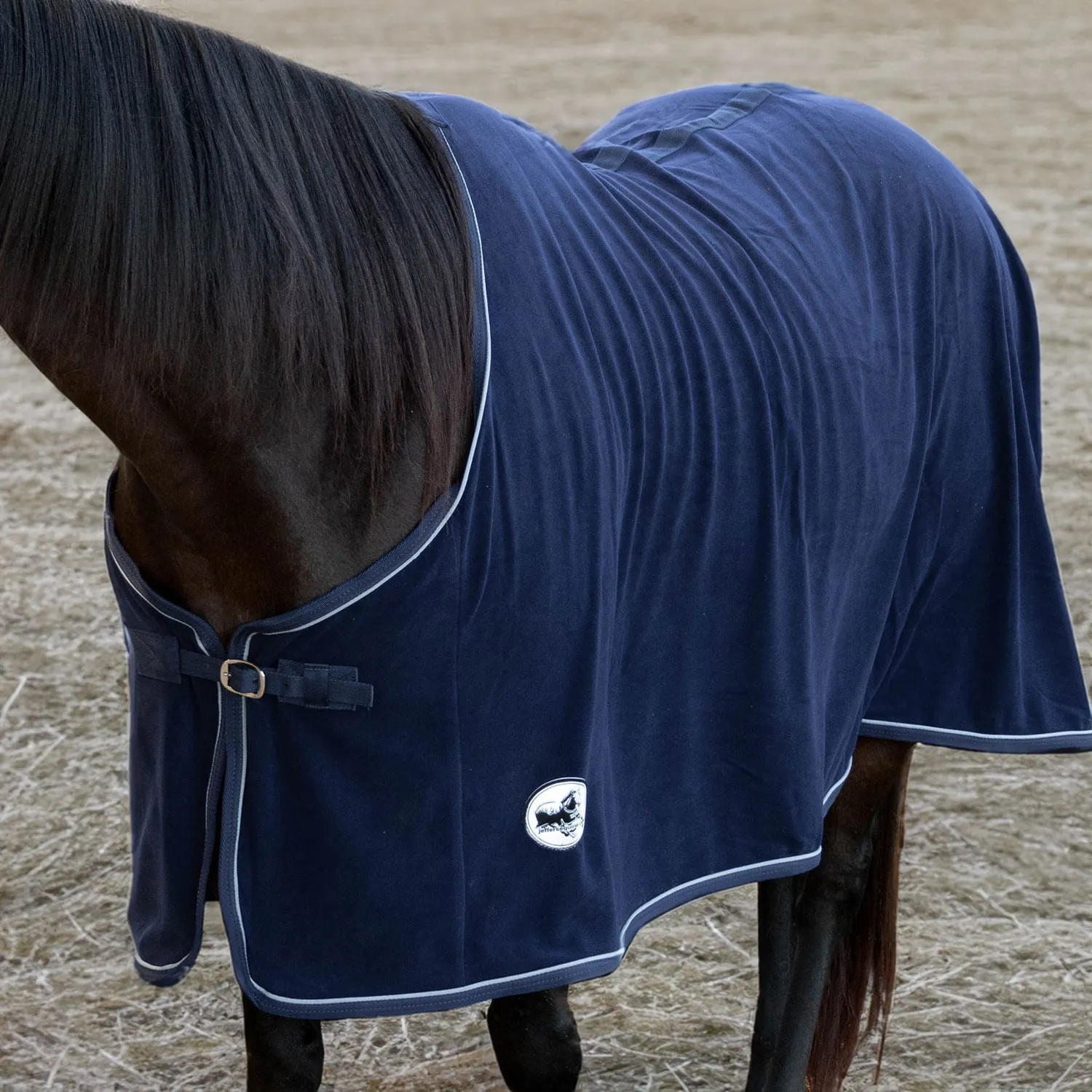 Jeffers Elite Fleece Horse Cooler Blanket, Navy