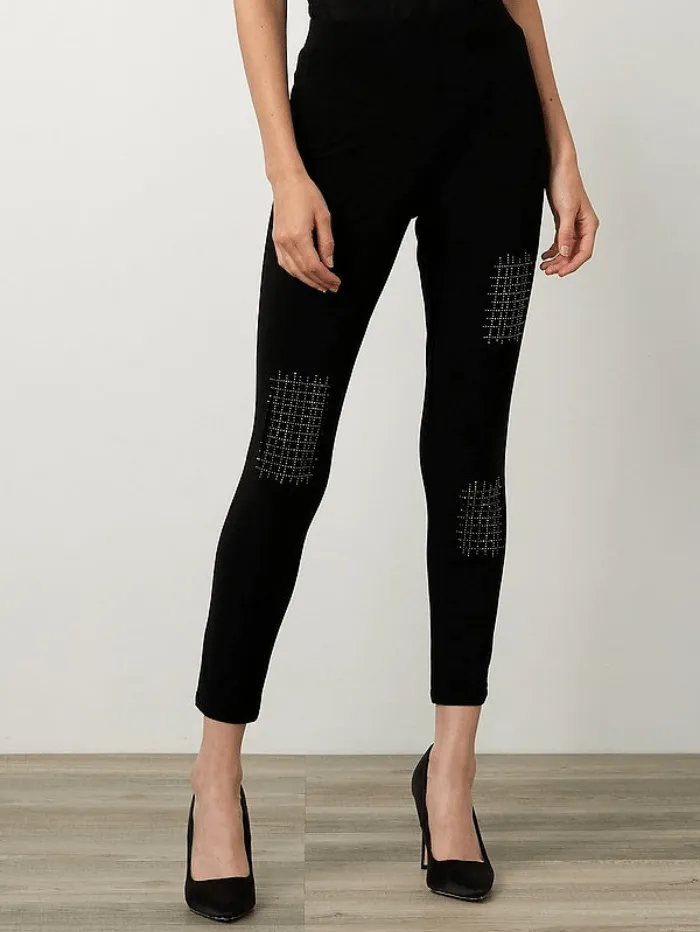 Joseph Ribkoff S Embellished Black Leggings 214220