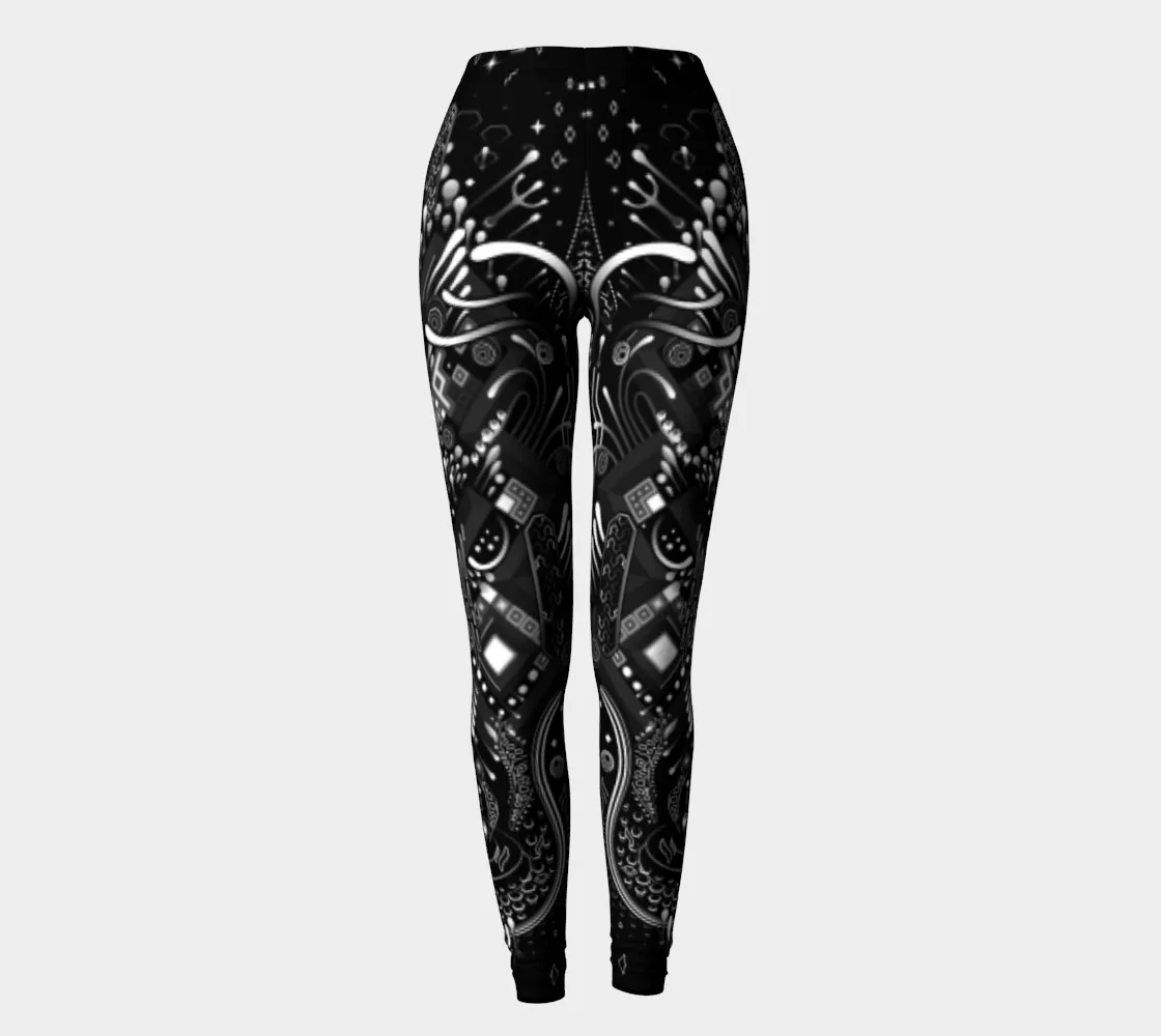 Jungle Monochrome Leggings | TAS