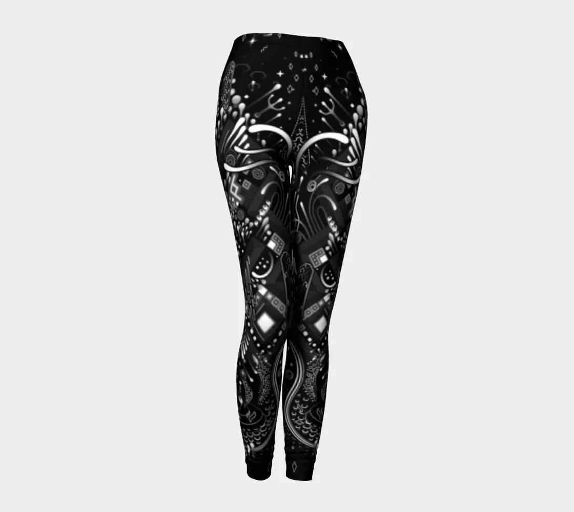 Jungle Monochrome Leggings | TAS