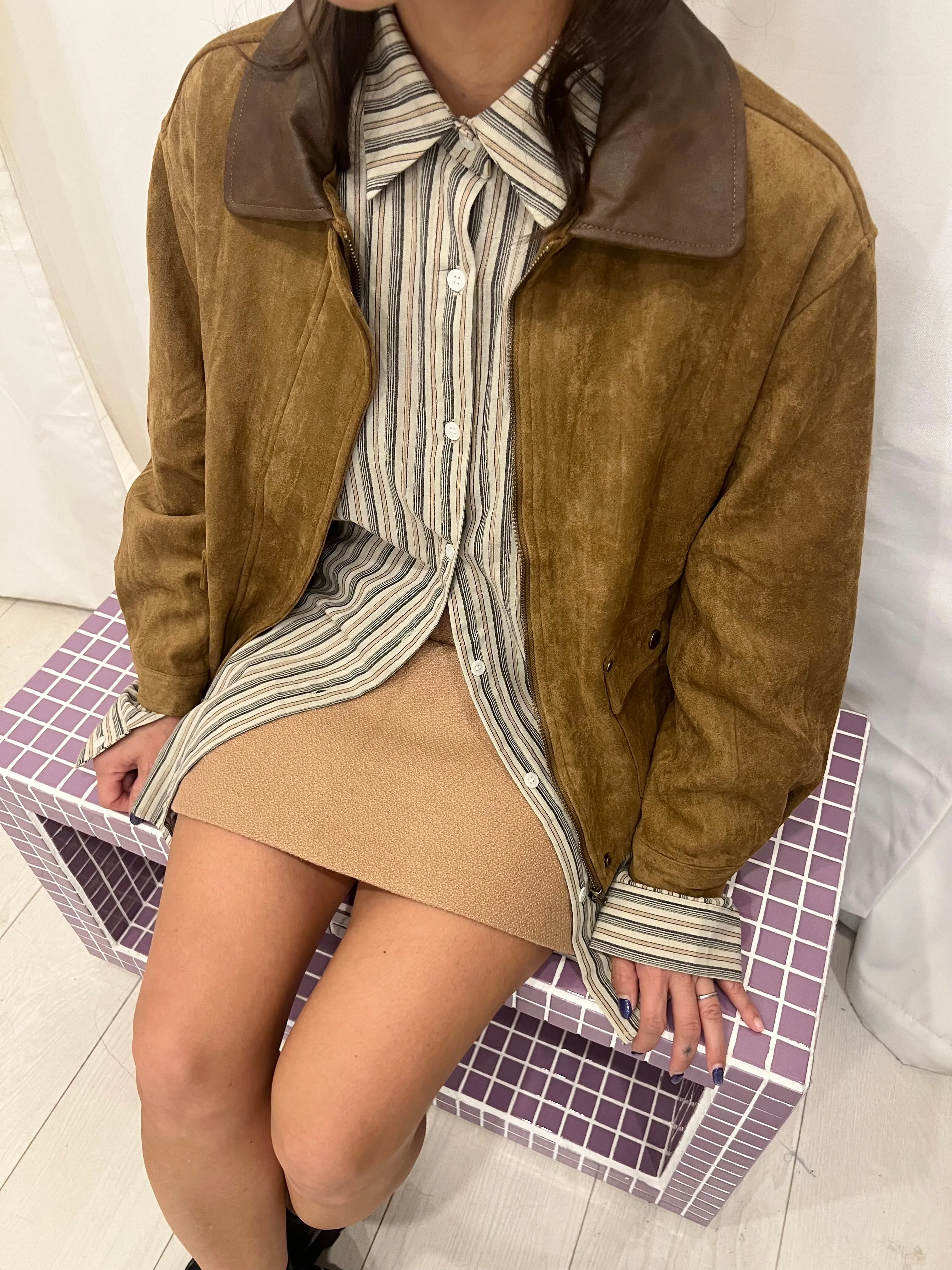 JUST Faux suede jacket