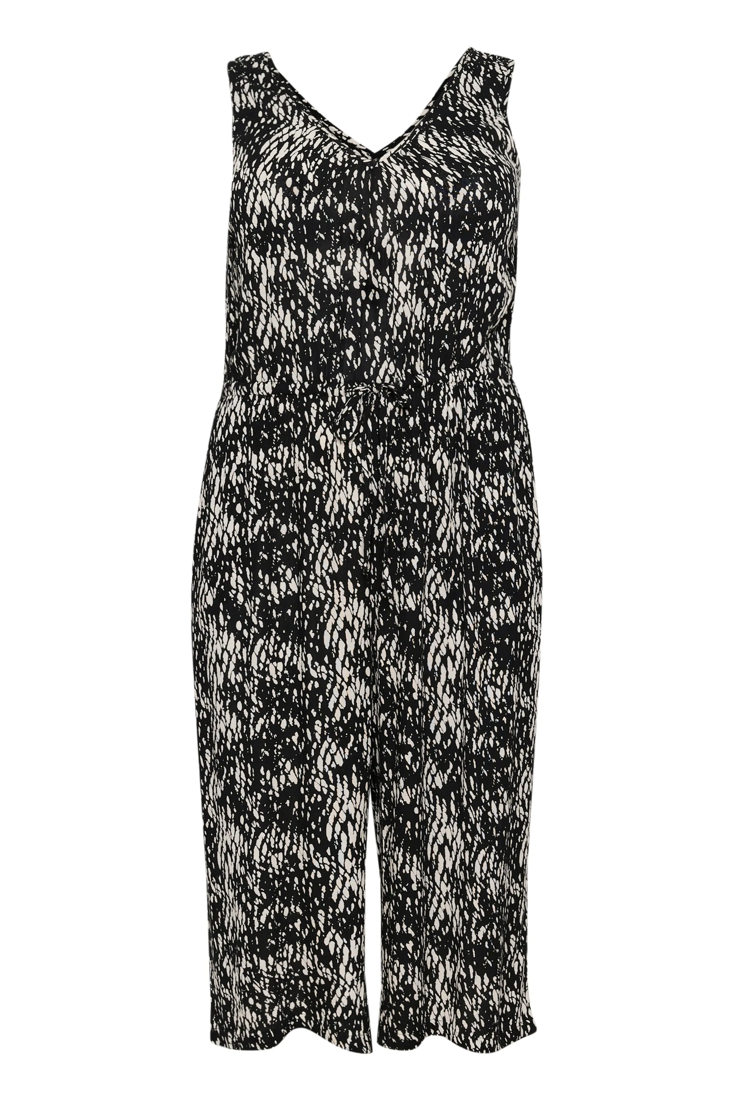 Kaffe Curve Ami Jumpsuit in Snake Print