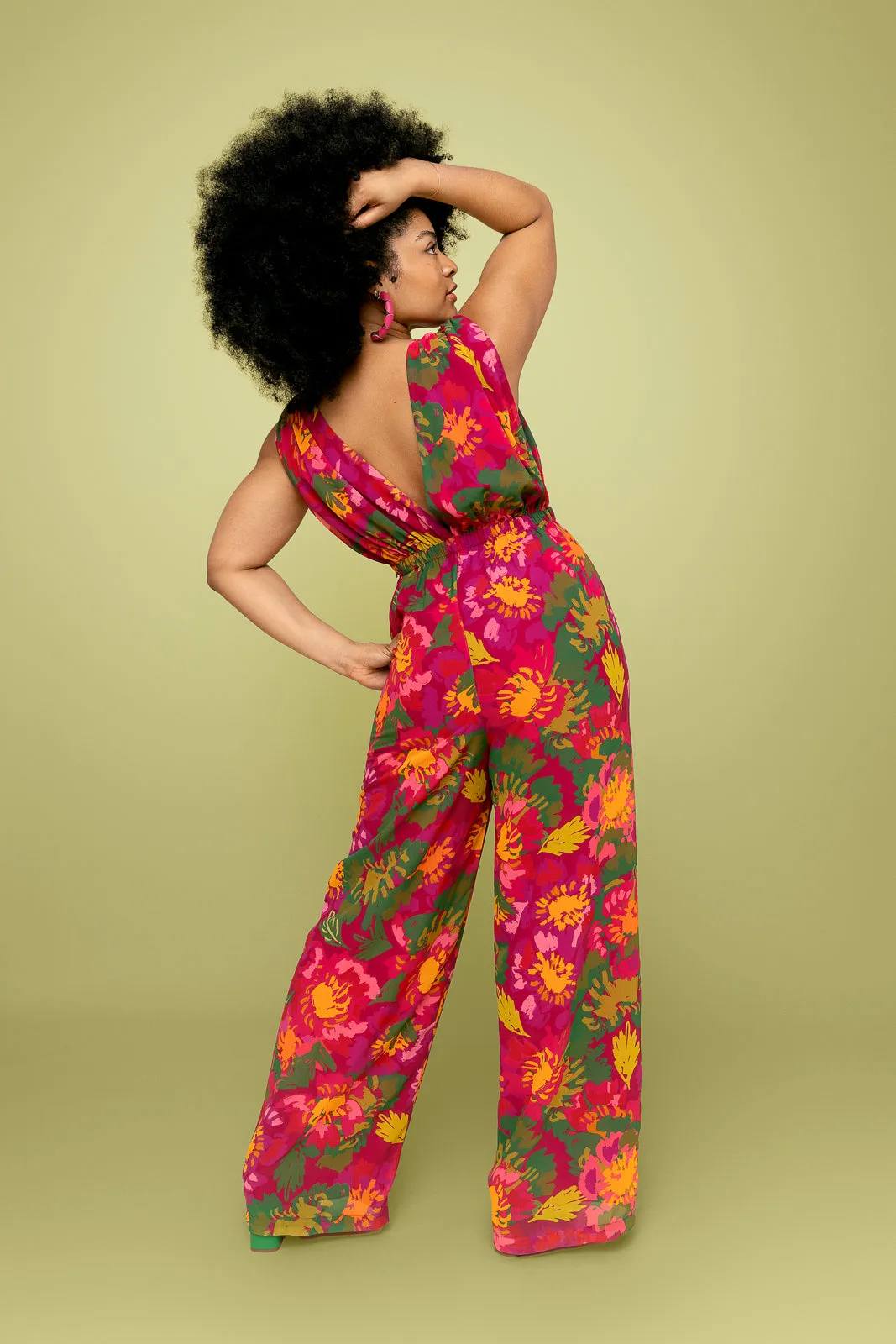 Kahla Plunge Jumpsuit (Re-Mixed)