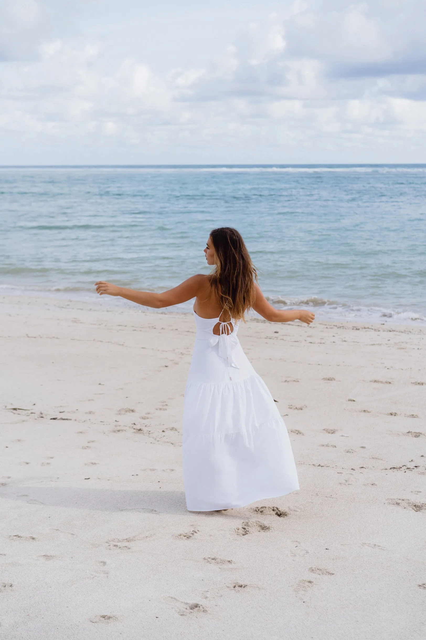 Kaylani White Maxi Dress