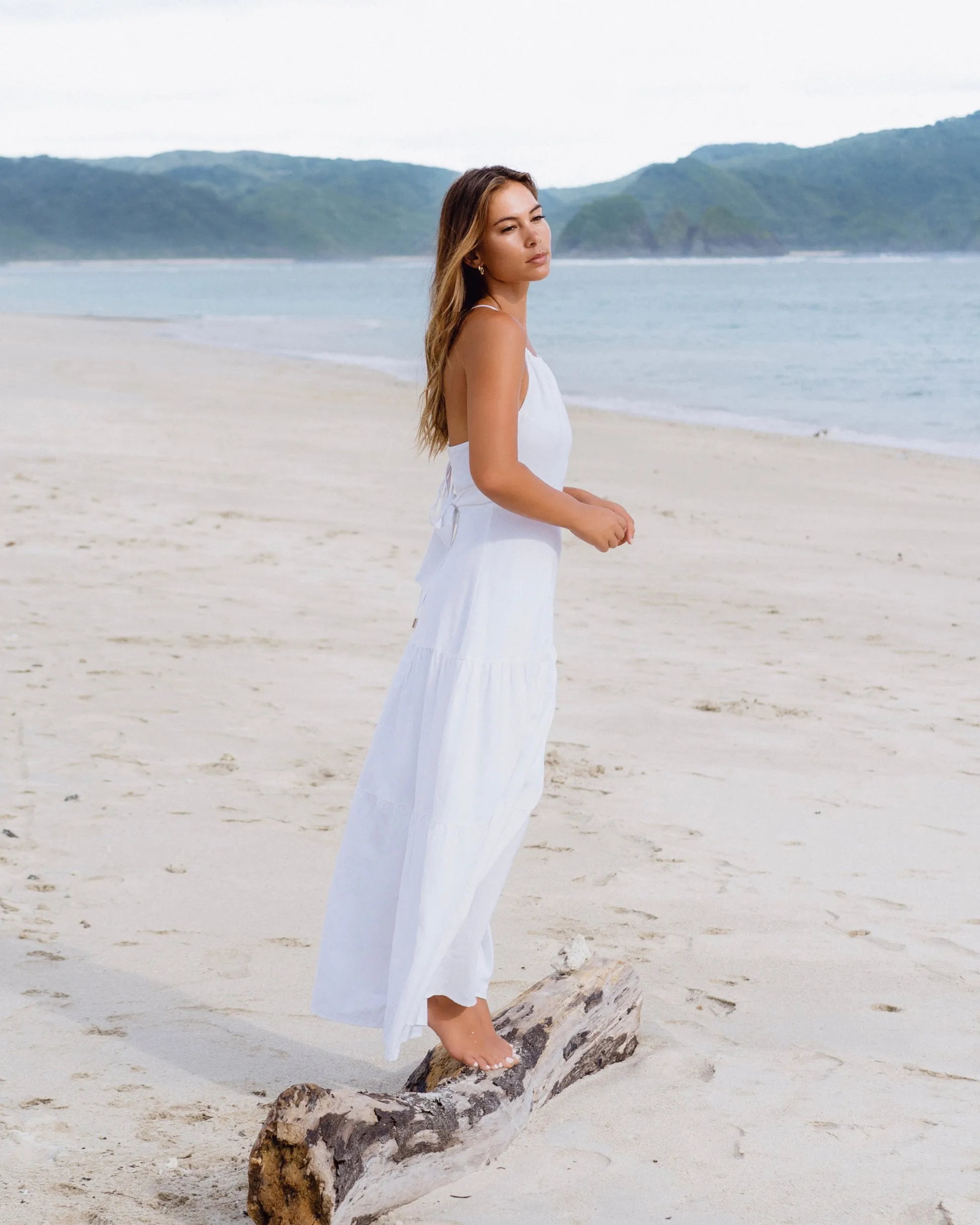 Kaylani White Maxi Dress