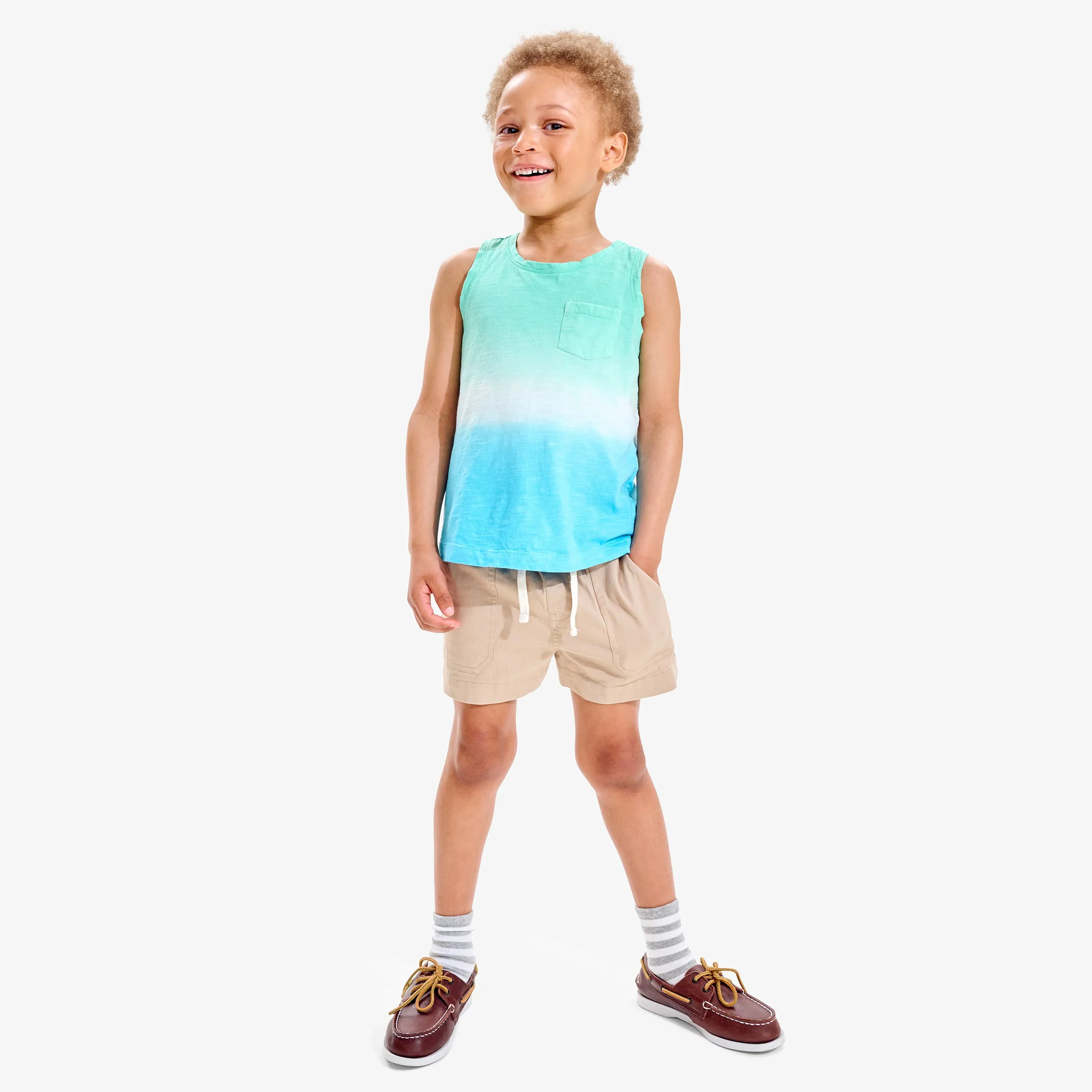 Kids stretch chino midi pocket short