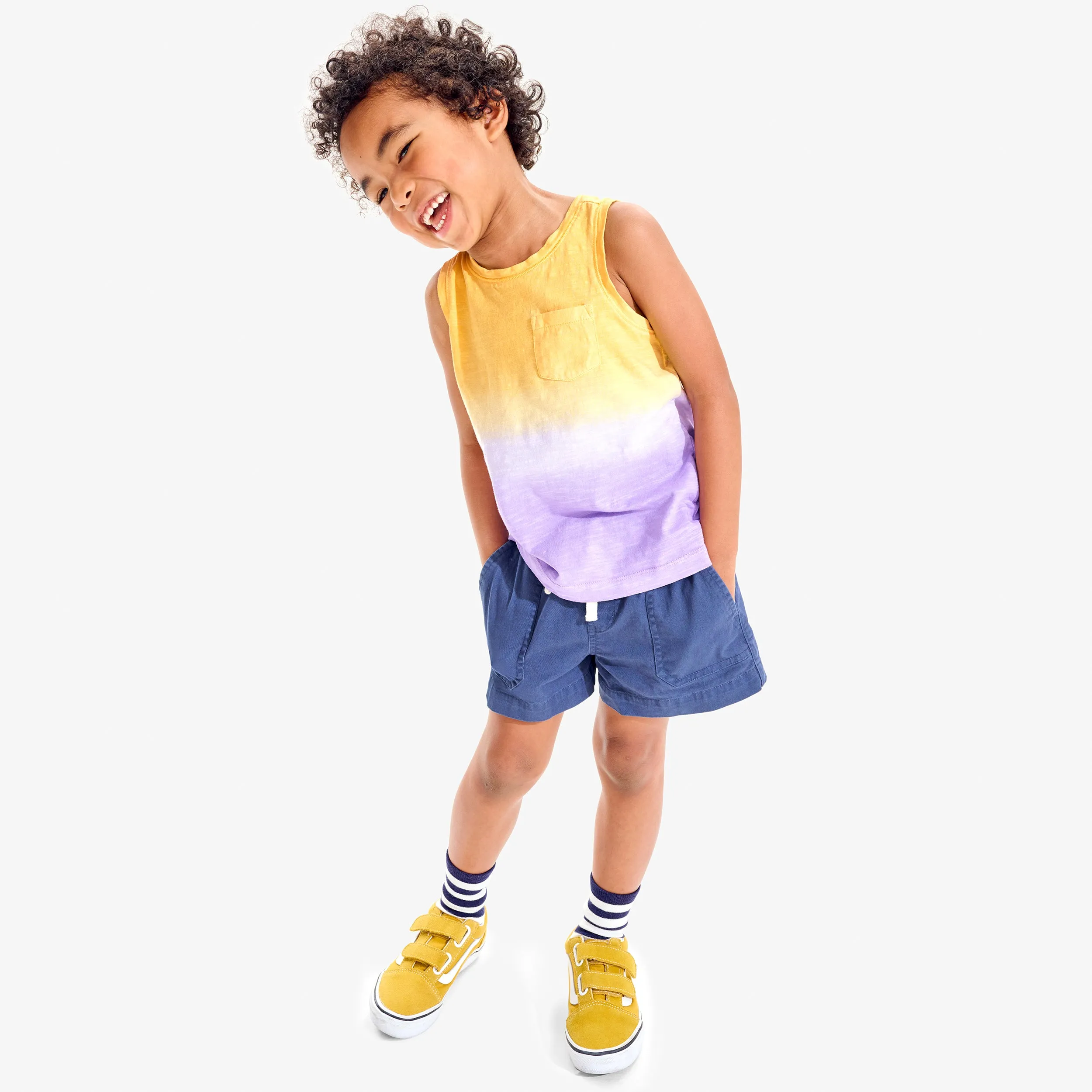 Kids stretch chino midi pocket short