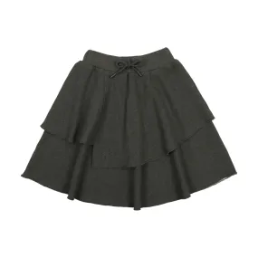 Kin   Kin Heathered Grey Layered Skirt