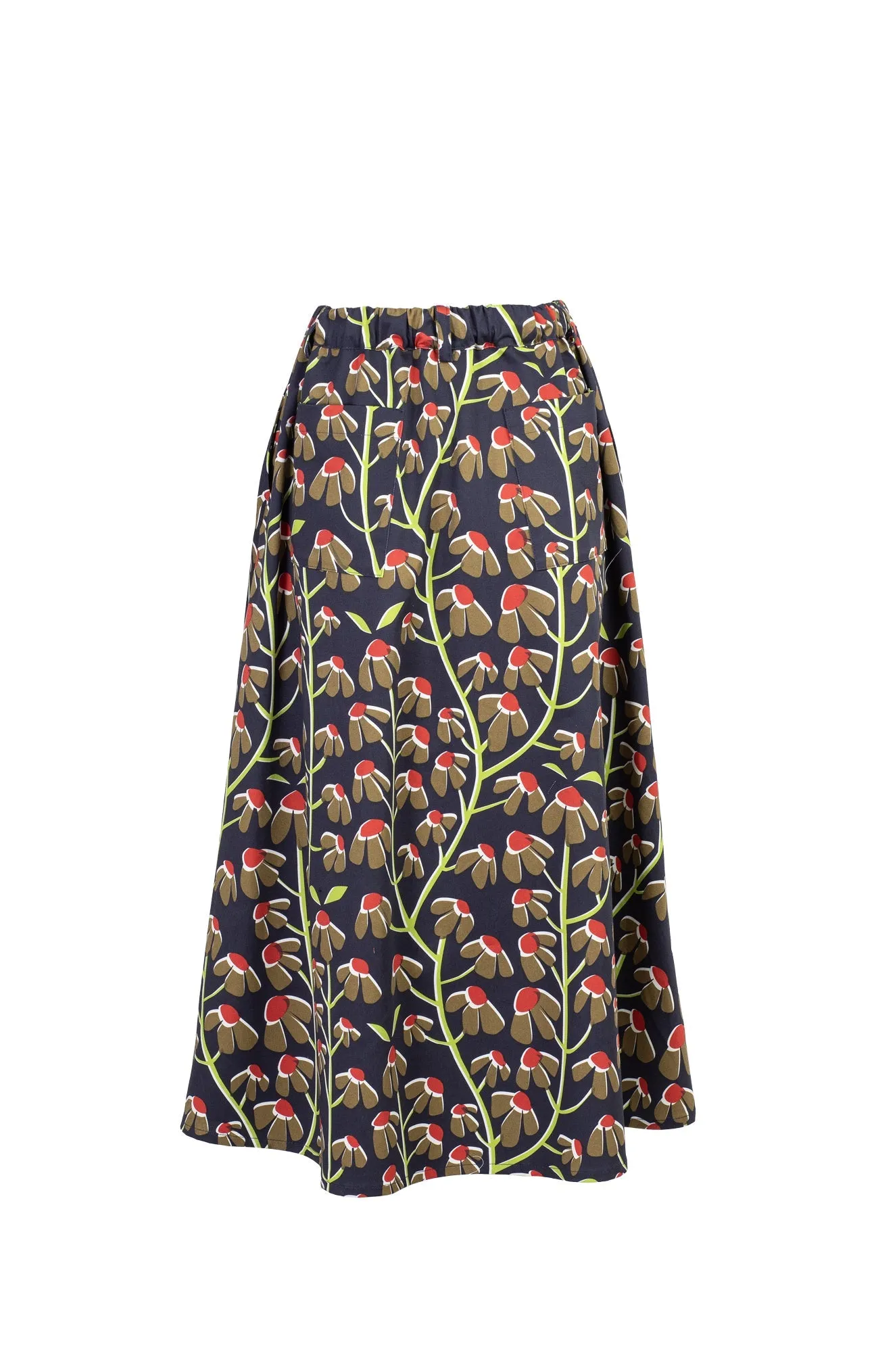 Kiskun Canvas Midi Skirt Chamomile