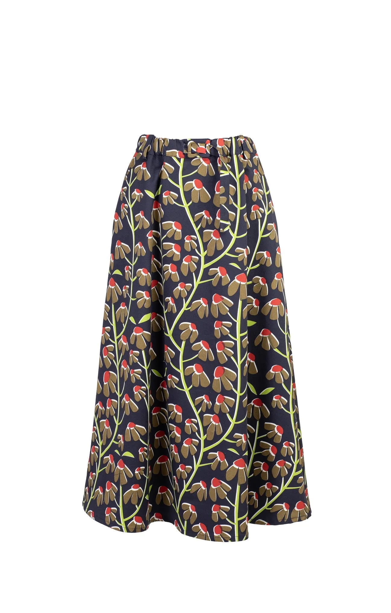 Kiskun Canvas Midi Skirt Chamomile