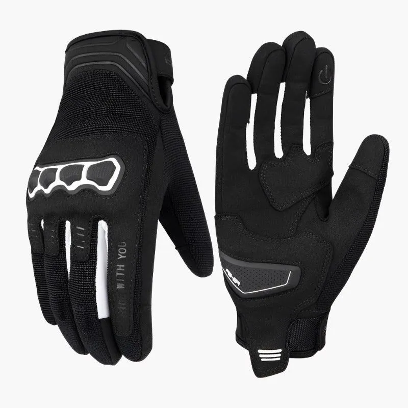 LEATHER MESH RIDING GLOVES VERNE