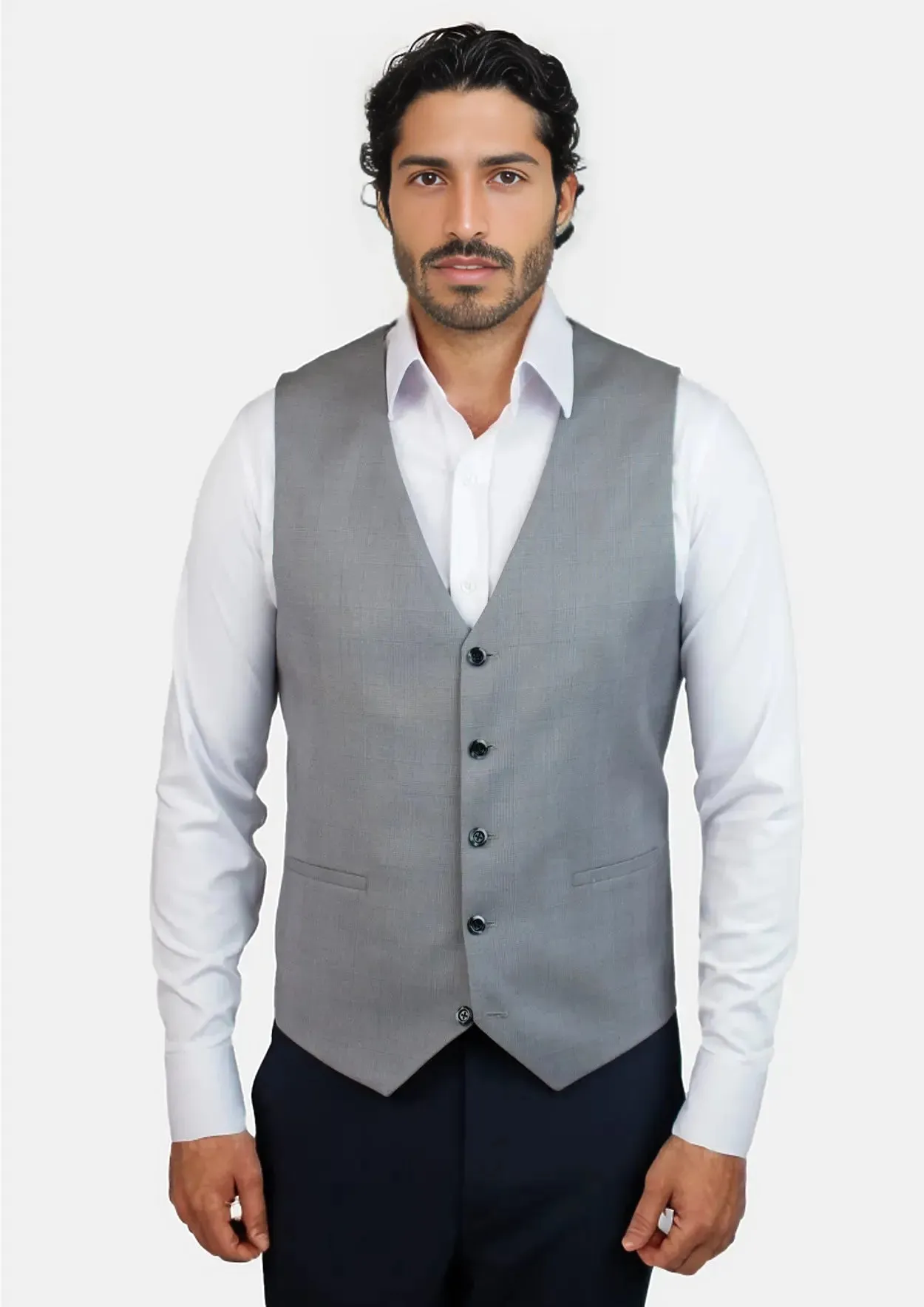 Light Grey Prince of Wales Vest