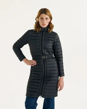 Lisy long hooded down jacket Black