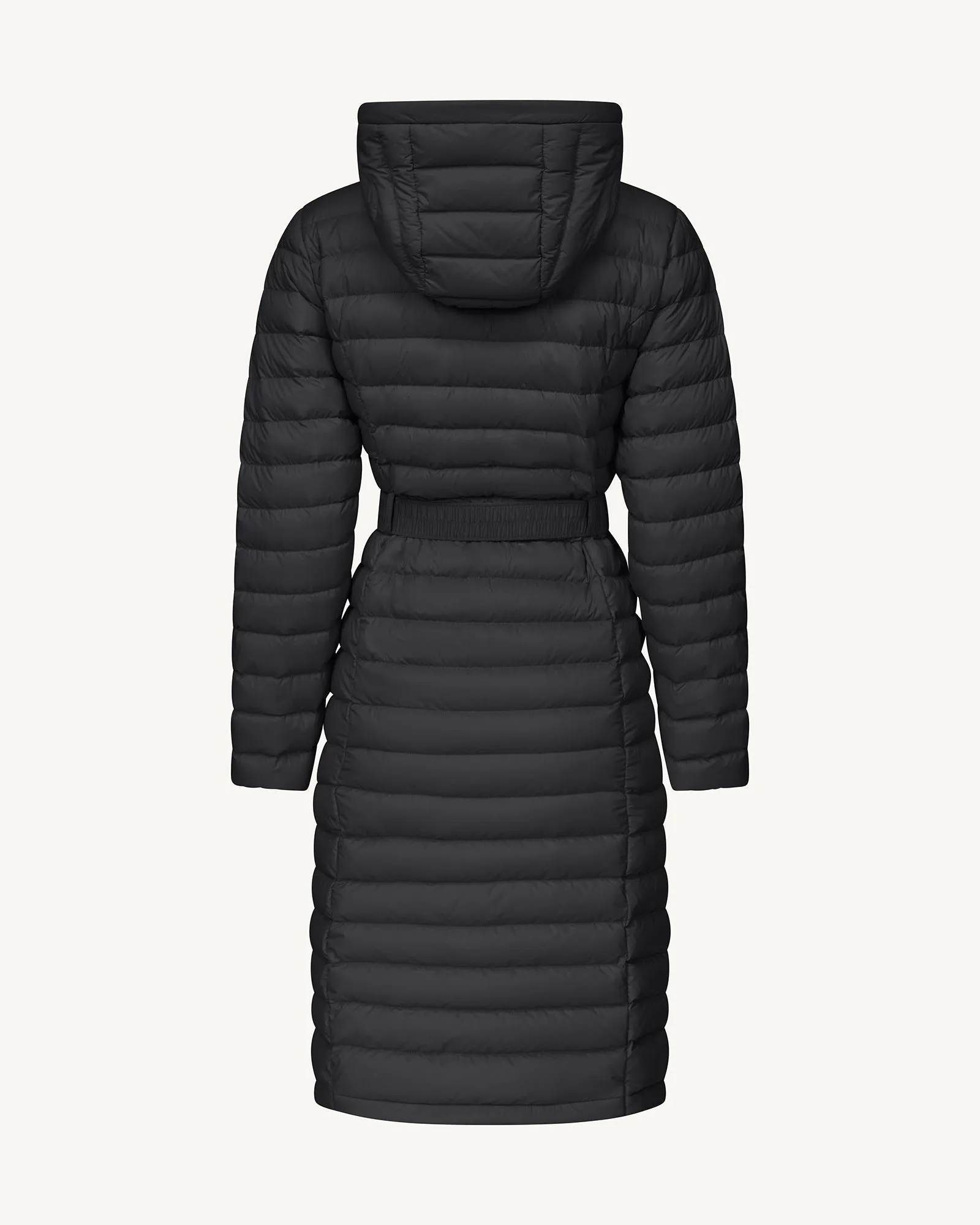 Lisy long hooded down jacket Black