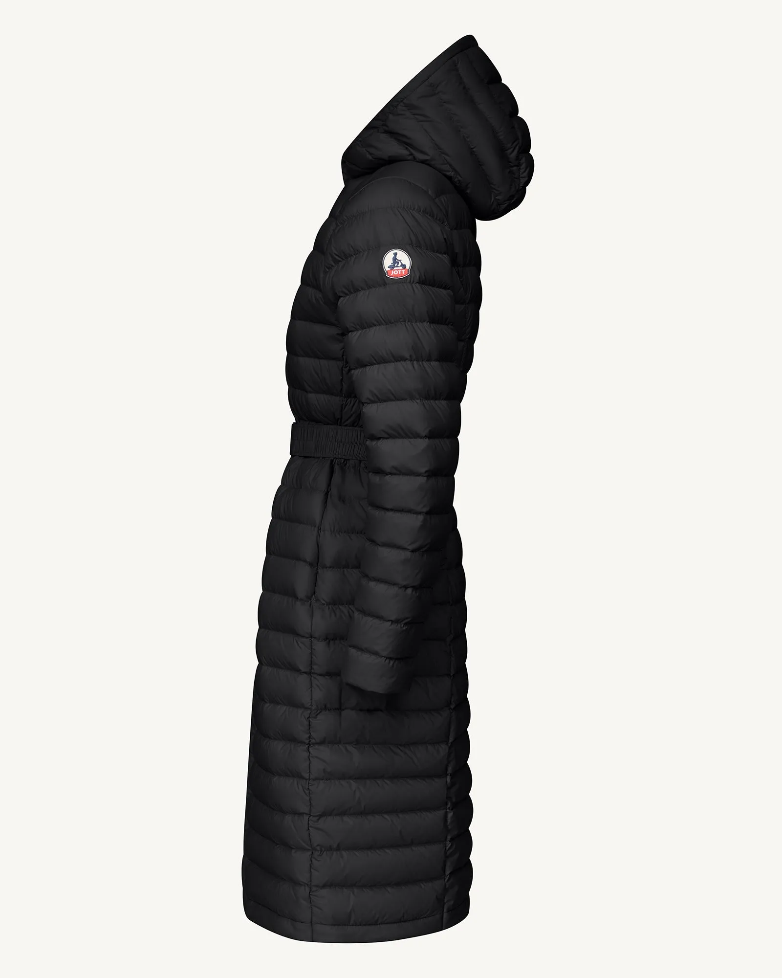 Lisy long hooded down jacket Black