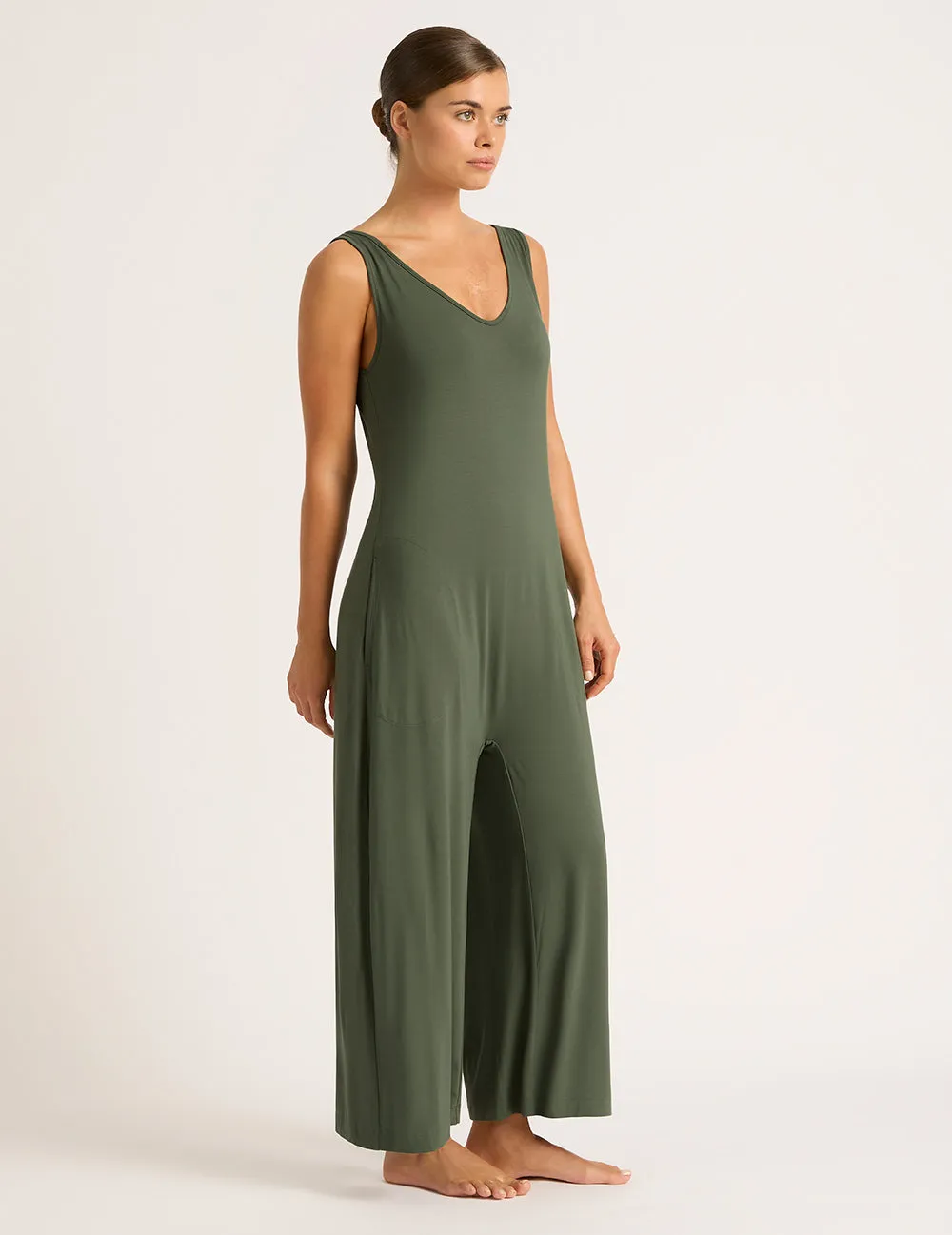 Long Jumpsuit - Moss