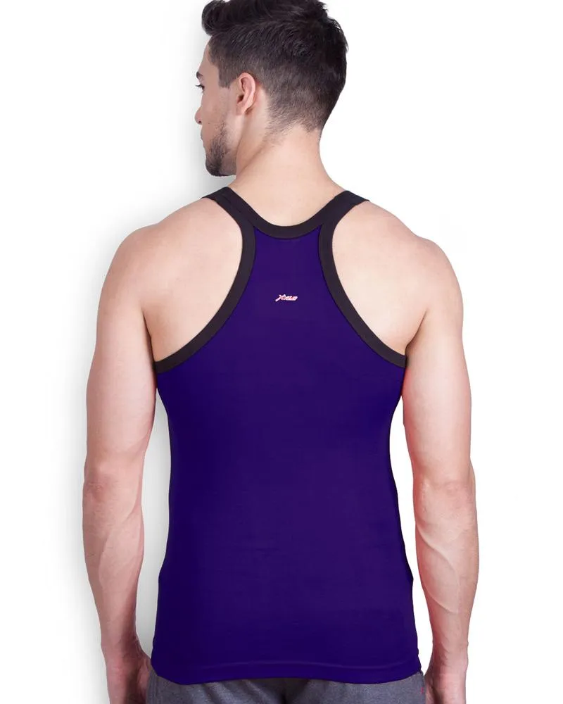 LUX - GenX Gym Vest - 5501 - Mens Sleeveless Gym Vest - Navy Blue