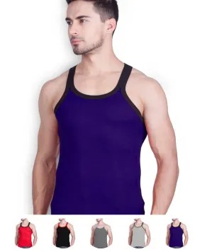 LUX - GenX Gym Vest - 5501 - Mens Sleeveless Gym Vest - Navy Blue