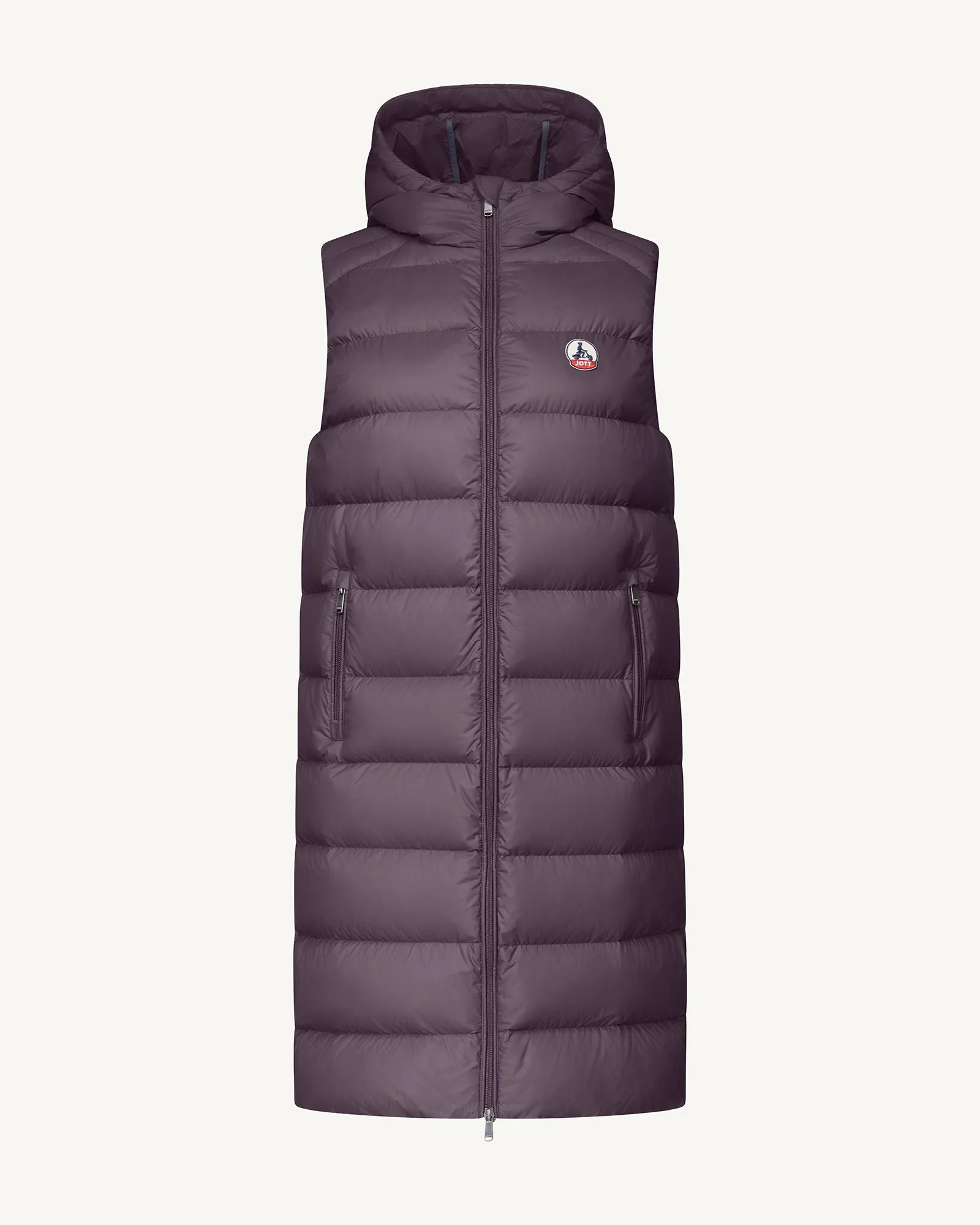 Manon long sleeveless down jacket Fig