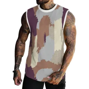 MEN'S BASIC PRINTED ROUND NECK VEST 17310365YM