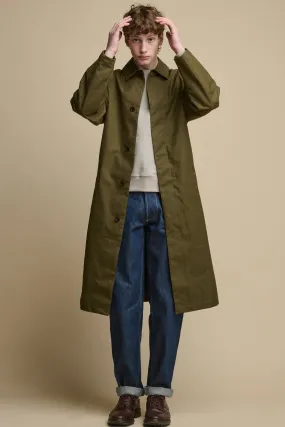 Men's Frank Belted Raglan Raincoat - Olive