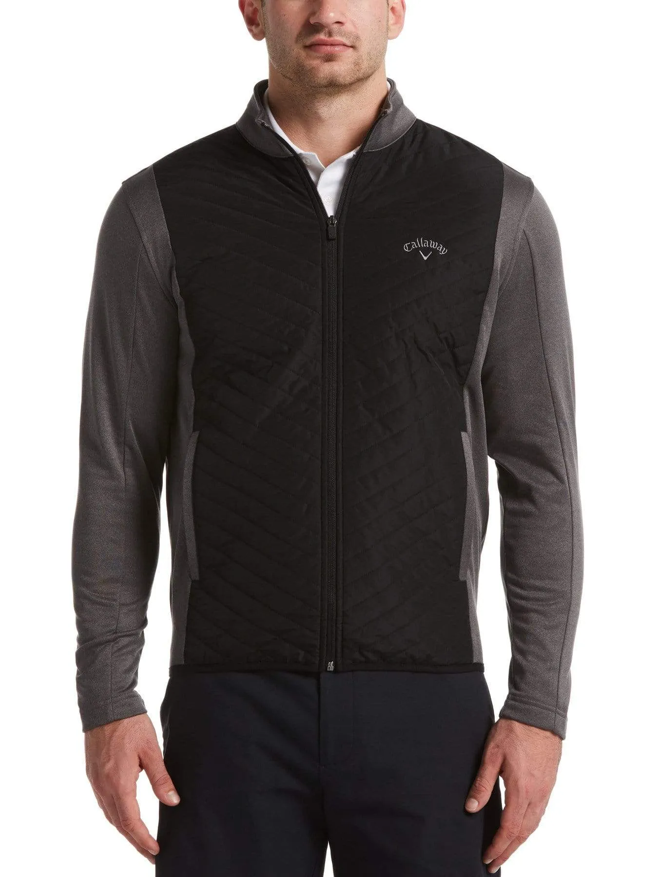 Mens Full Zip Quilted Jacket