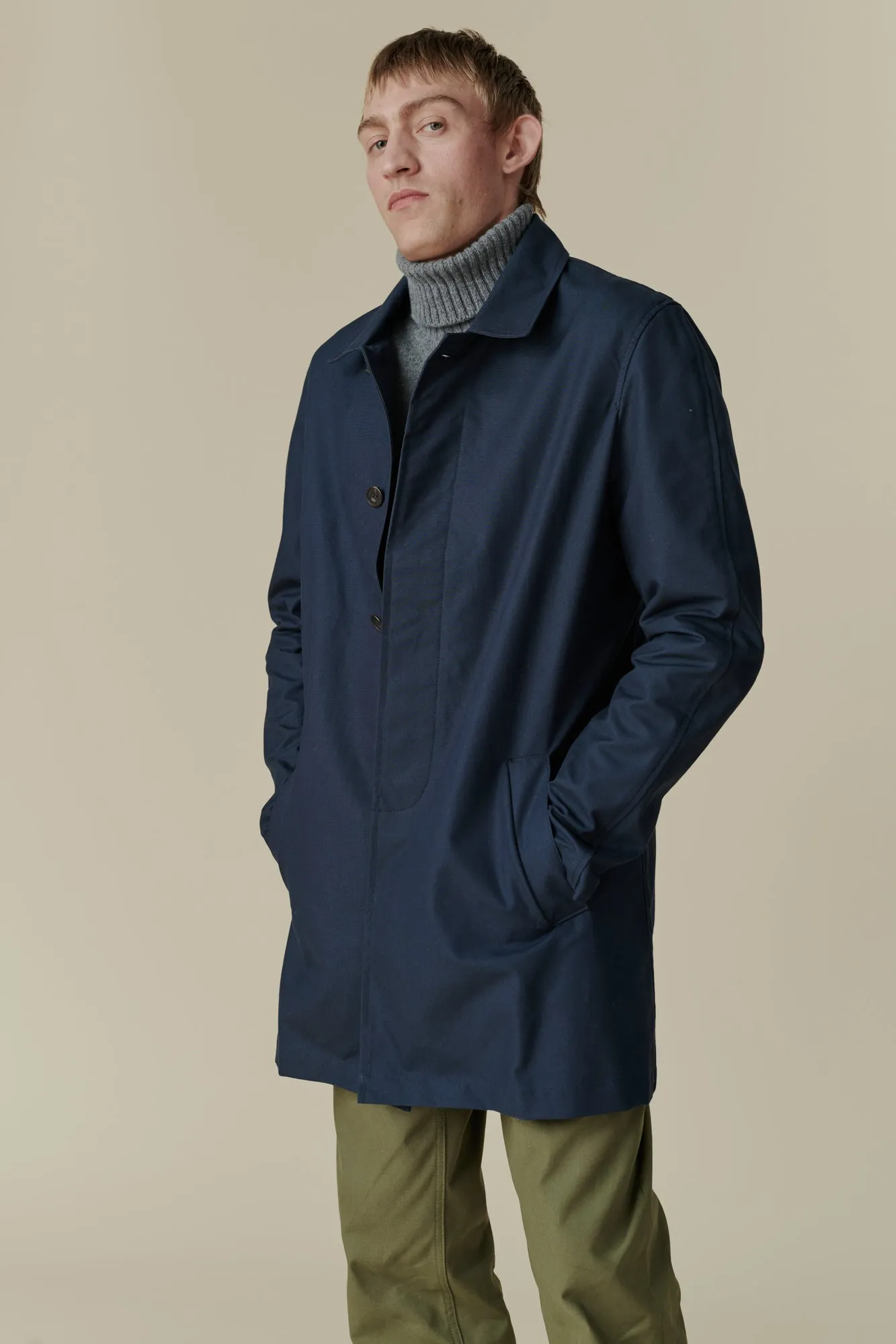 Men's Raincoat - Navy