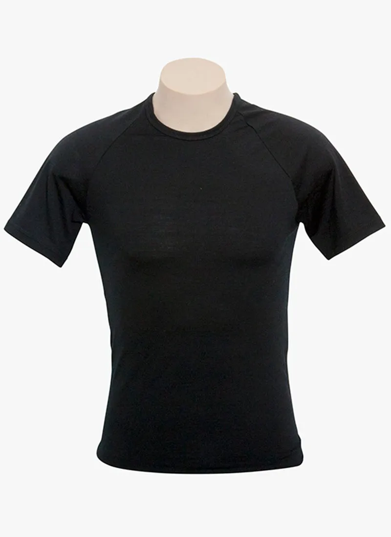 Mens Thermal Merino Short Sleeve Top - Round Neck