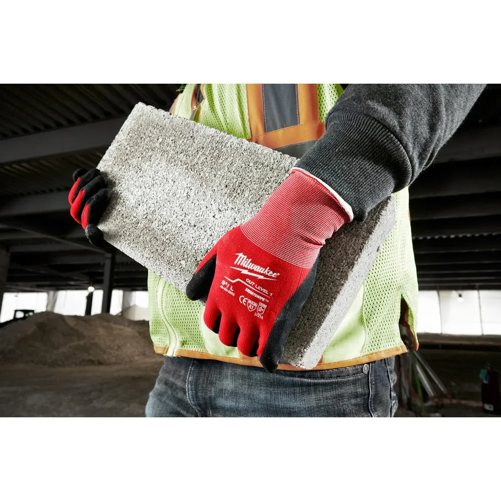 Milwaukee 48-22-8904B 12PK Cut 1 Dipped Gloves – XXL [A1]