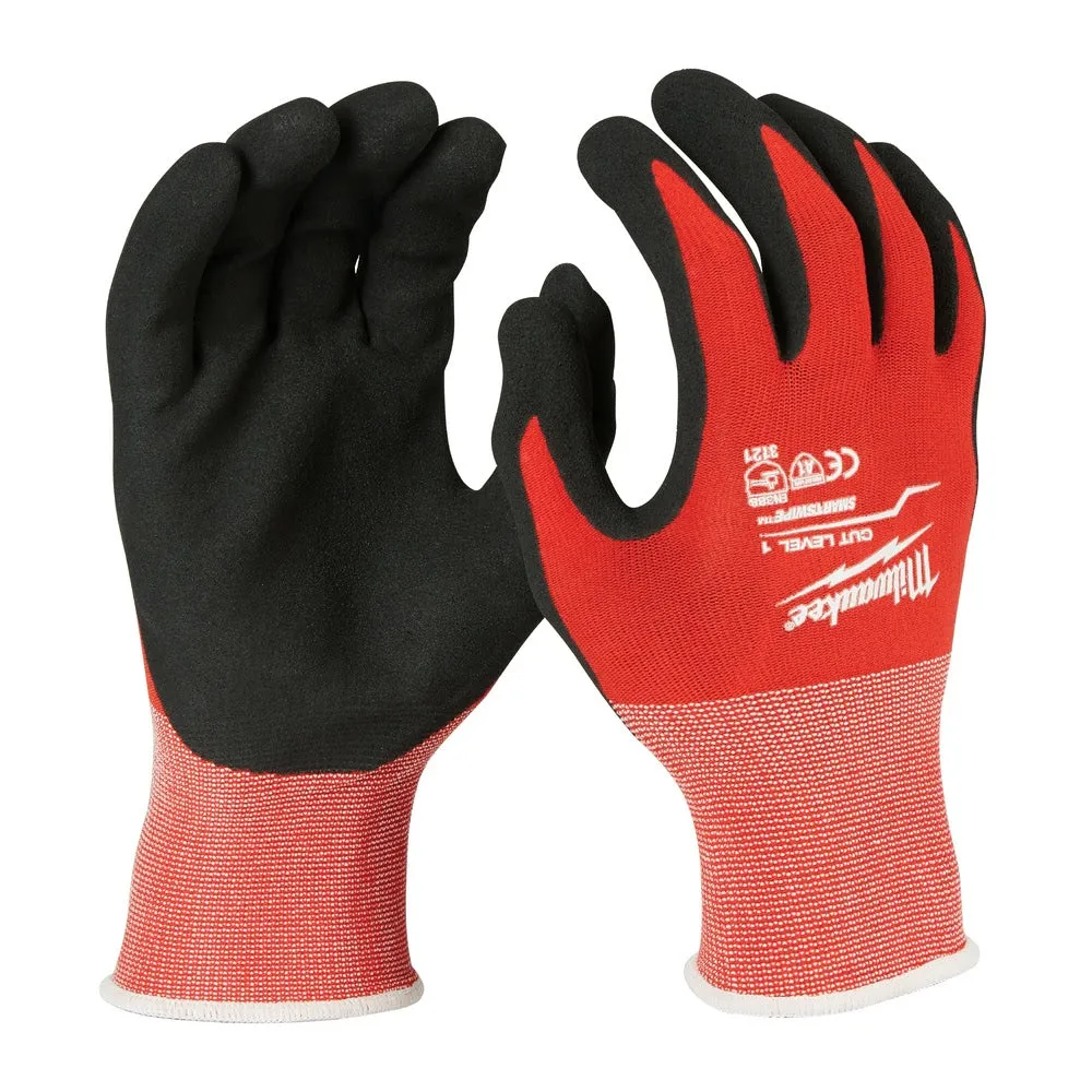 Milwaukee 48-22-8904B 12PK Cut 1 Dipped Gloves – XXL [A1]