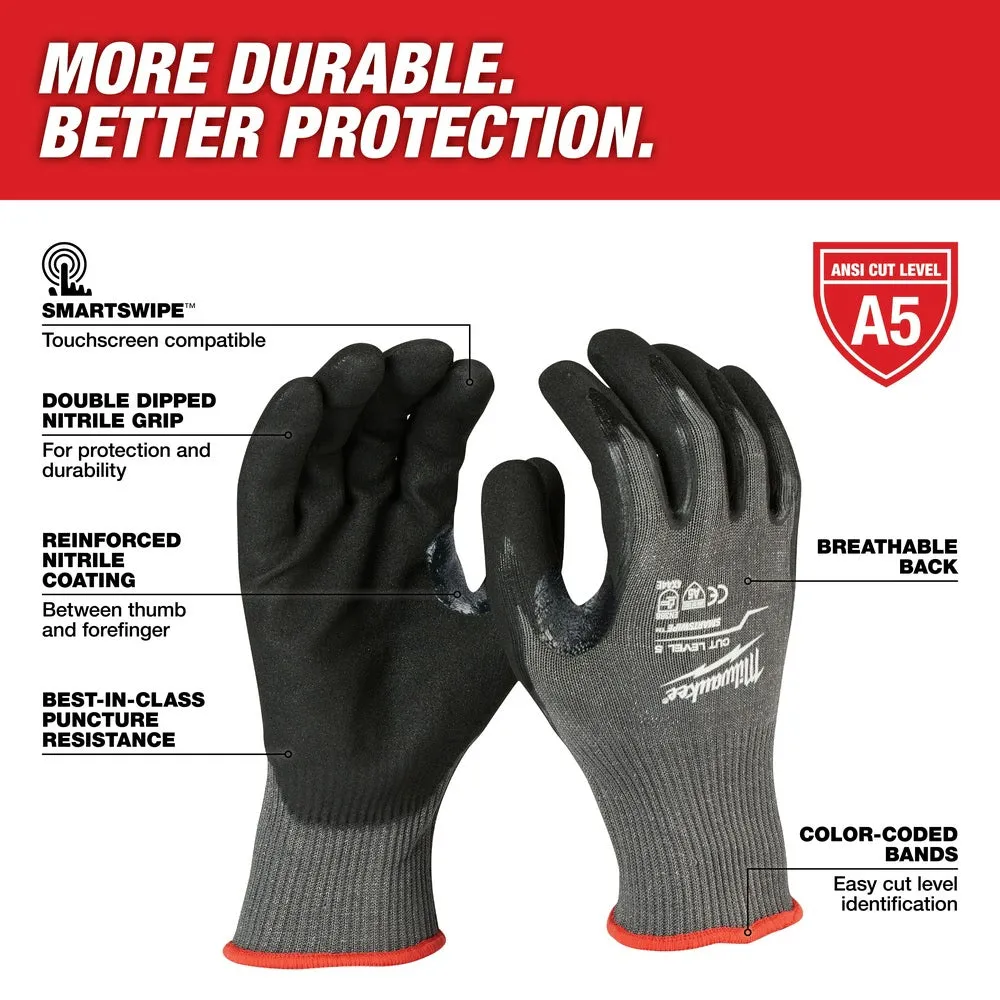 Milwaukee  48-22-8950 Cut 5 Dipped Gloves - S