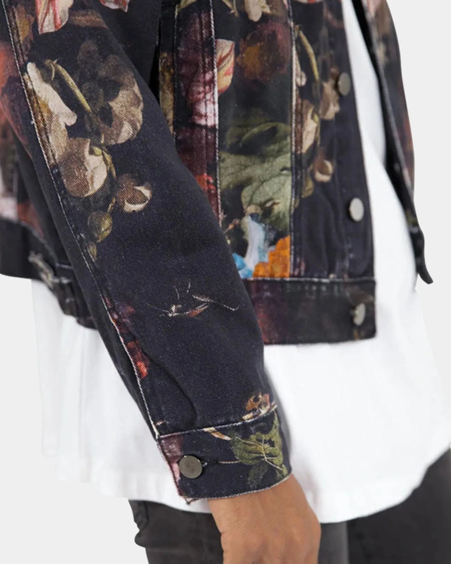 MNML Floral Trucker Jacket Multi