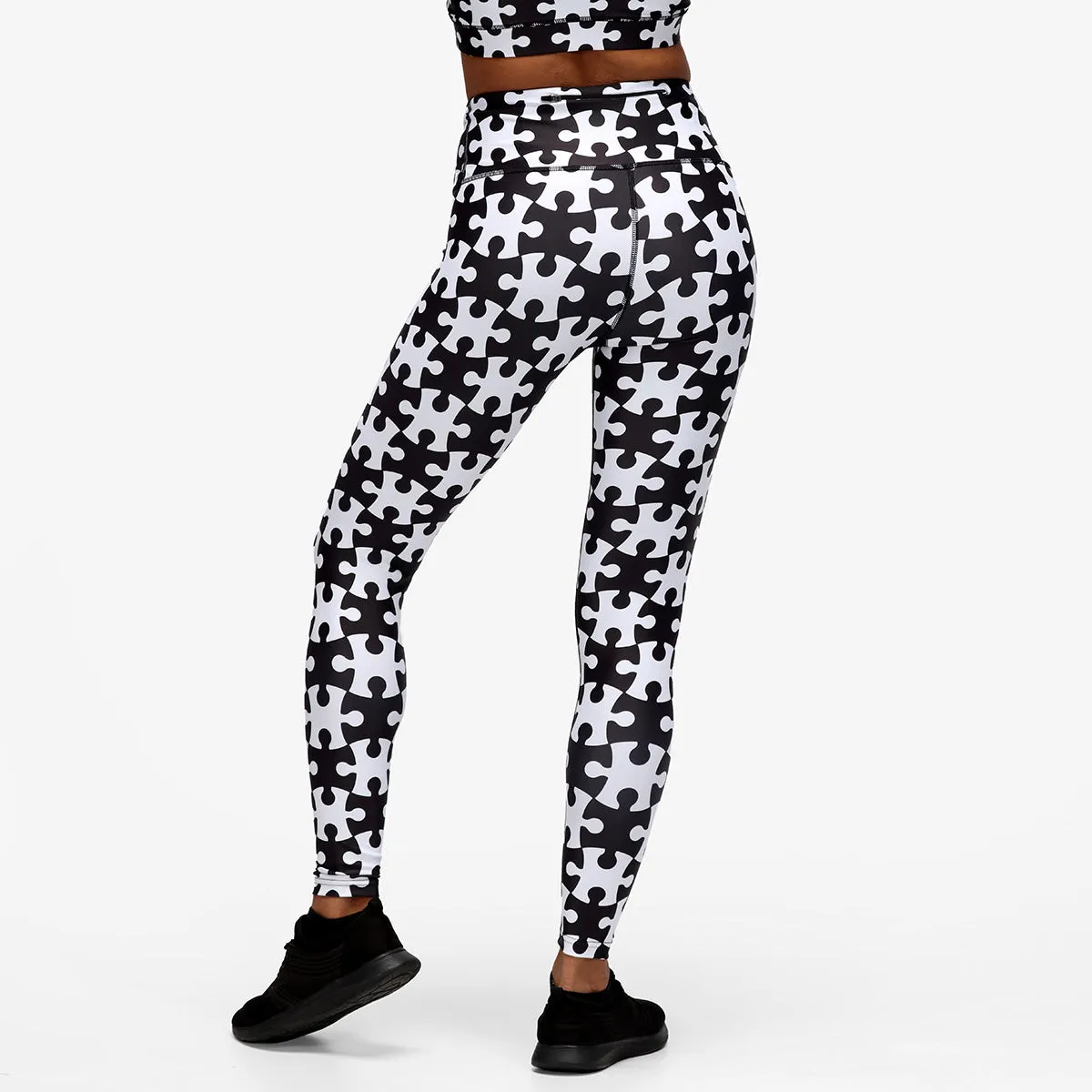 Monochrome Jigsaw Leggings