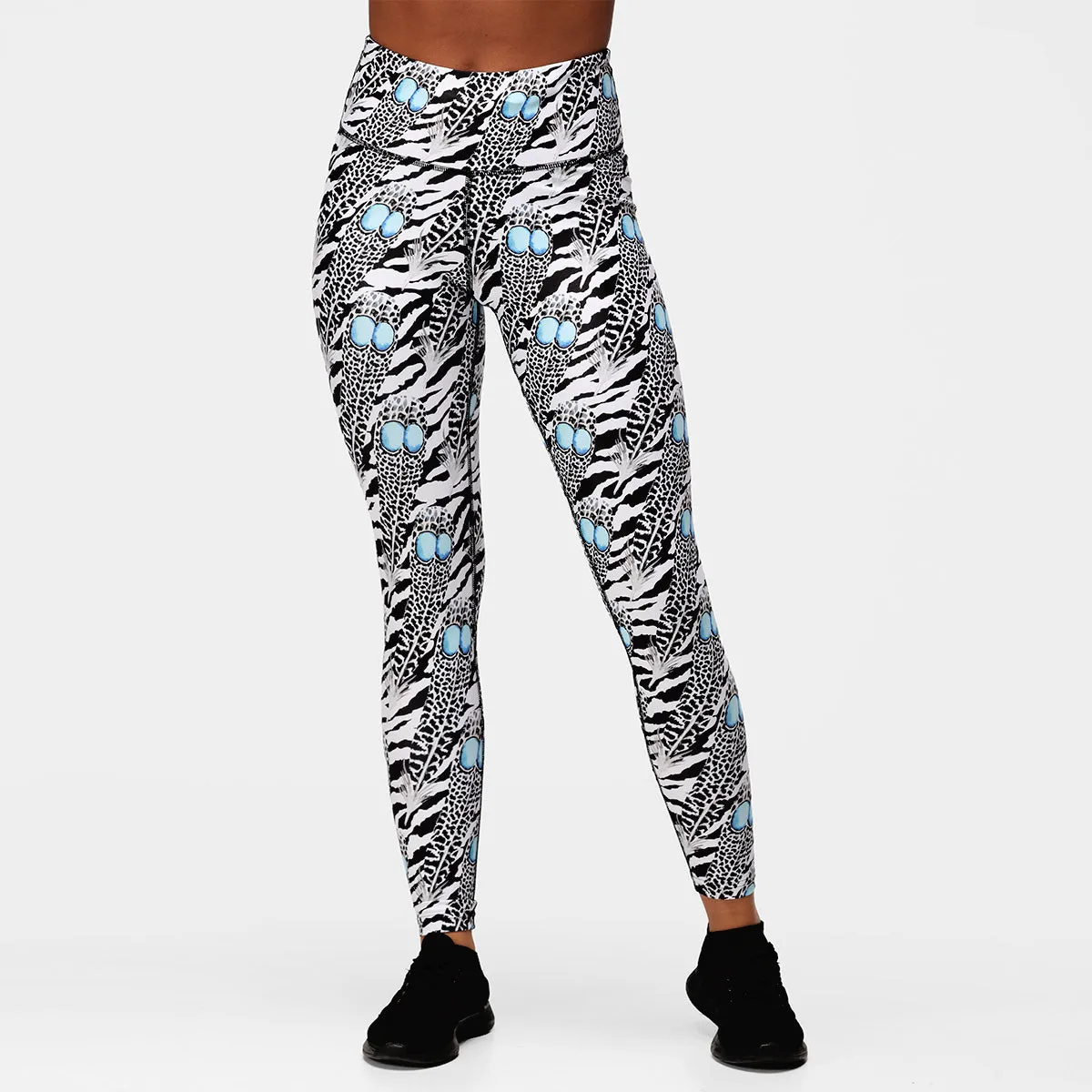 Monochrome Quill Leggings