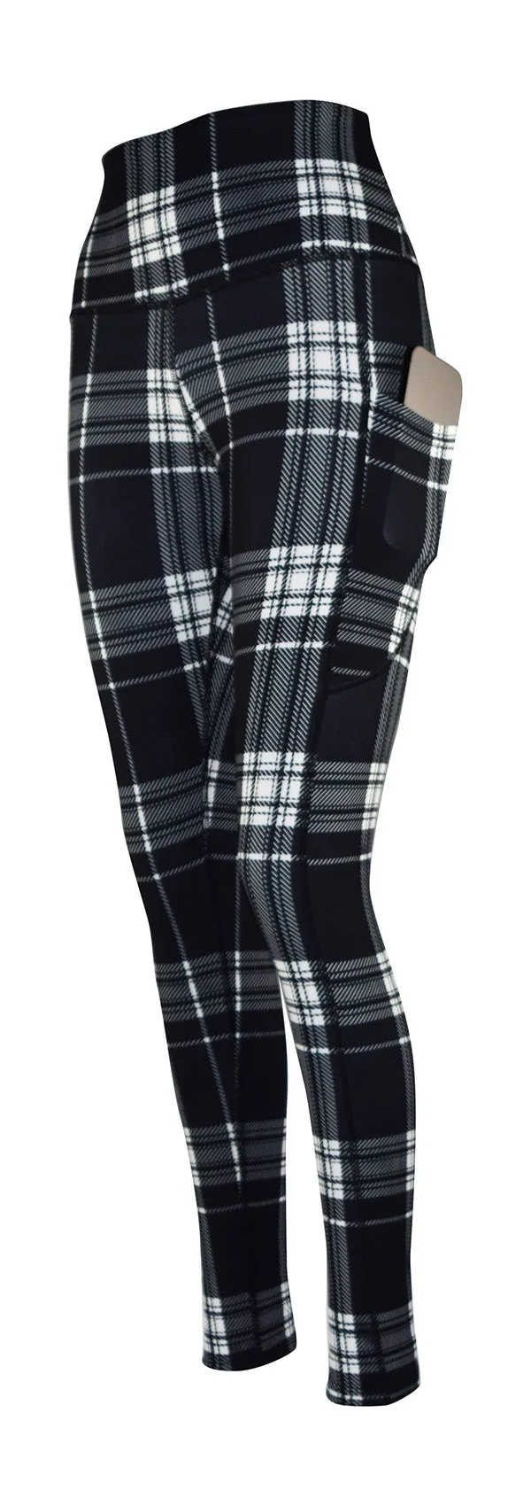 Monochrome Tartan   Pockets