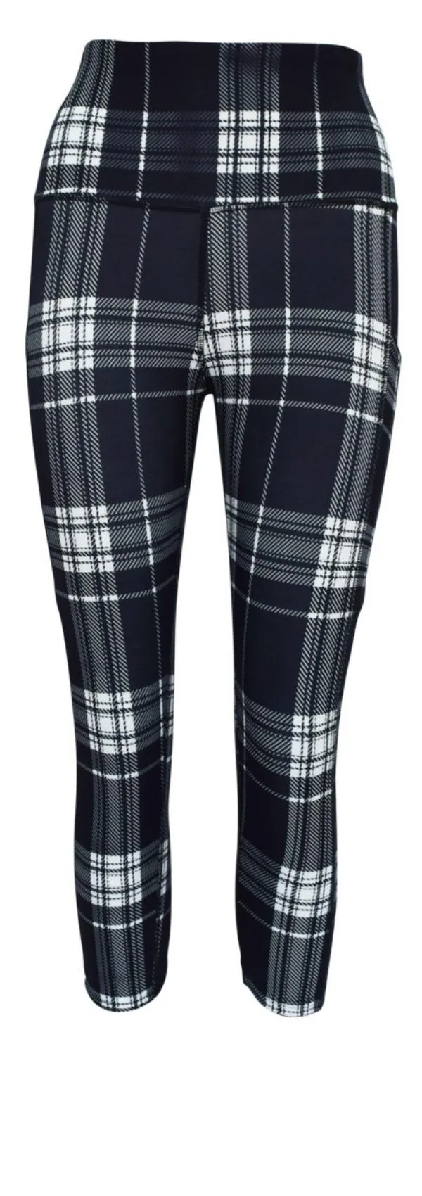 Monochrome Tartan   Pockets