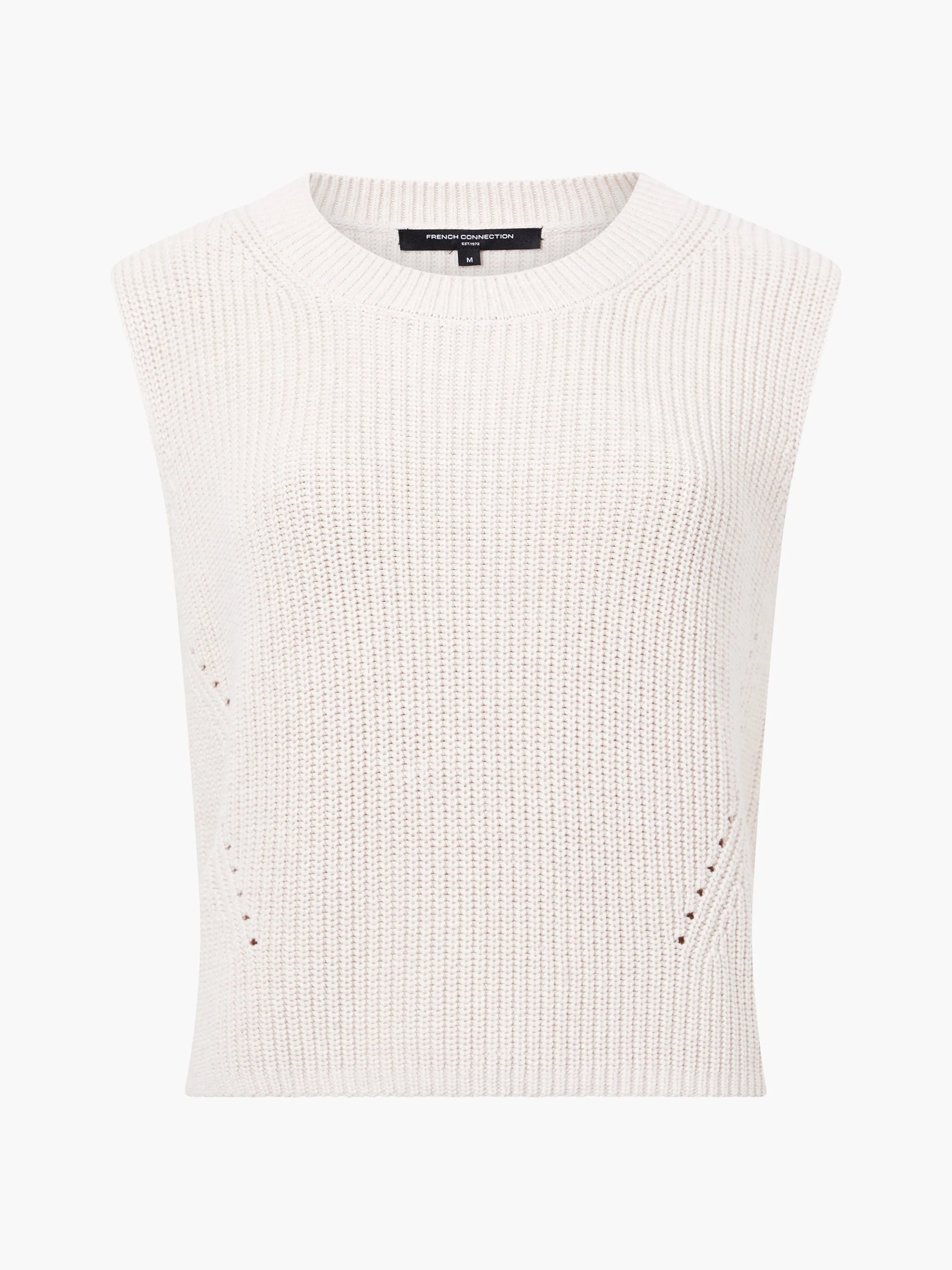 Mozart Knit Crew Neck Sleeveless Vest