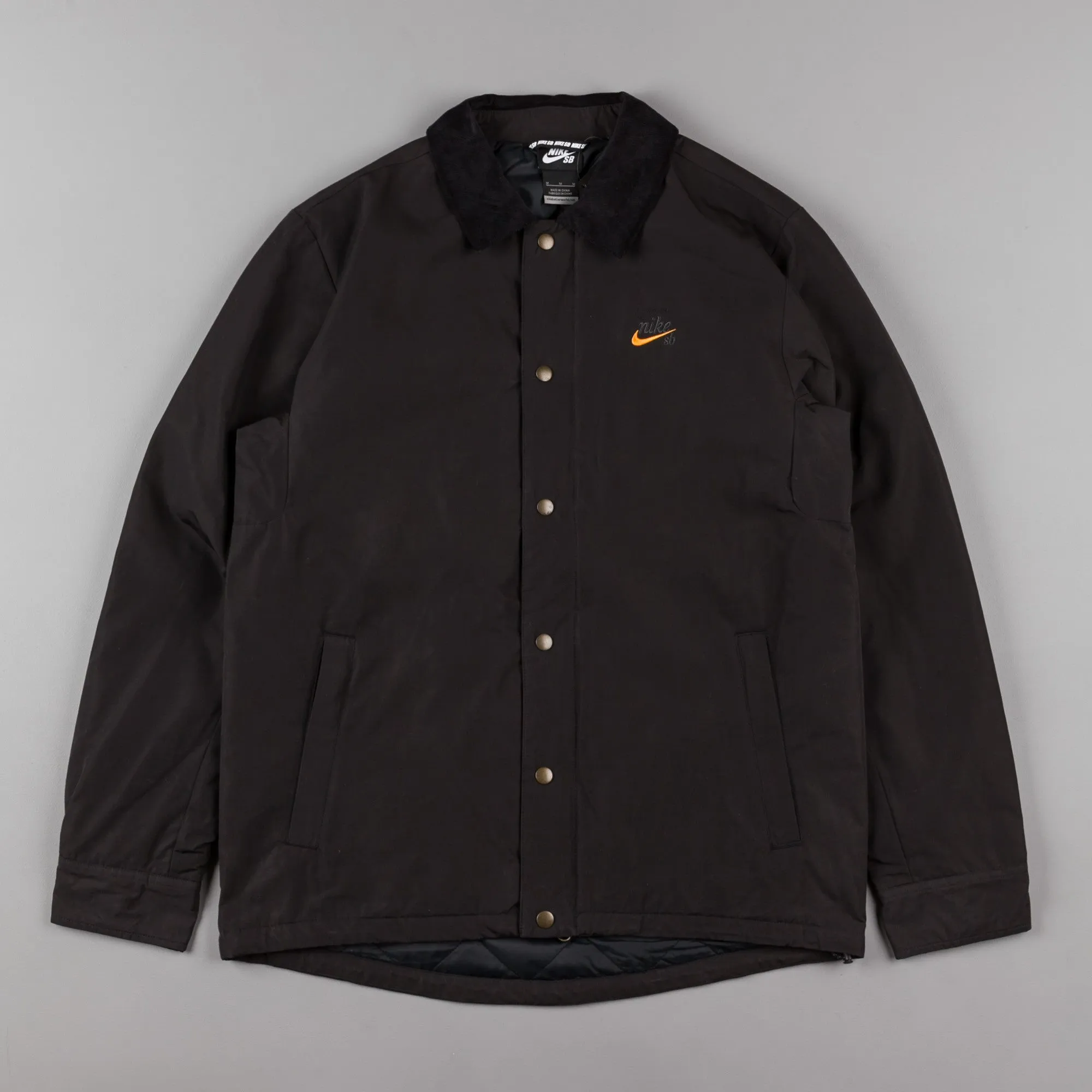 Nike SB x Numbers Coaches Jacket - Black / Vivid Orange