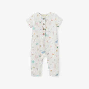 Ocean Adventure Organic Muslin Short Sleeve Jumpsuit