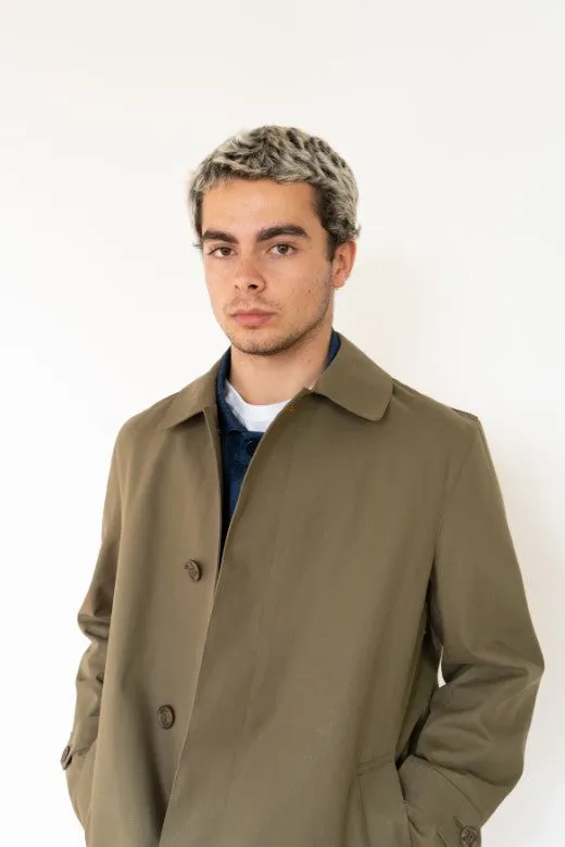 Olive Green Mack Coat for Men