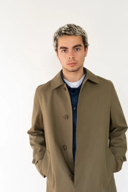 Olive Green Mack Coat for Men