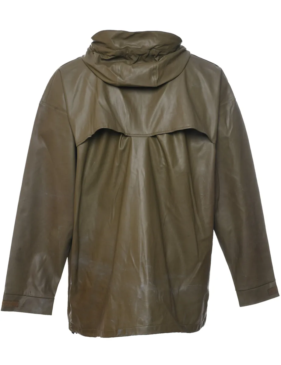 Olive Green Raincoat - XL